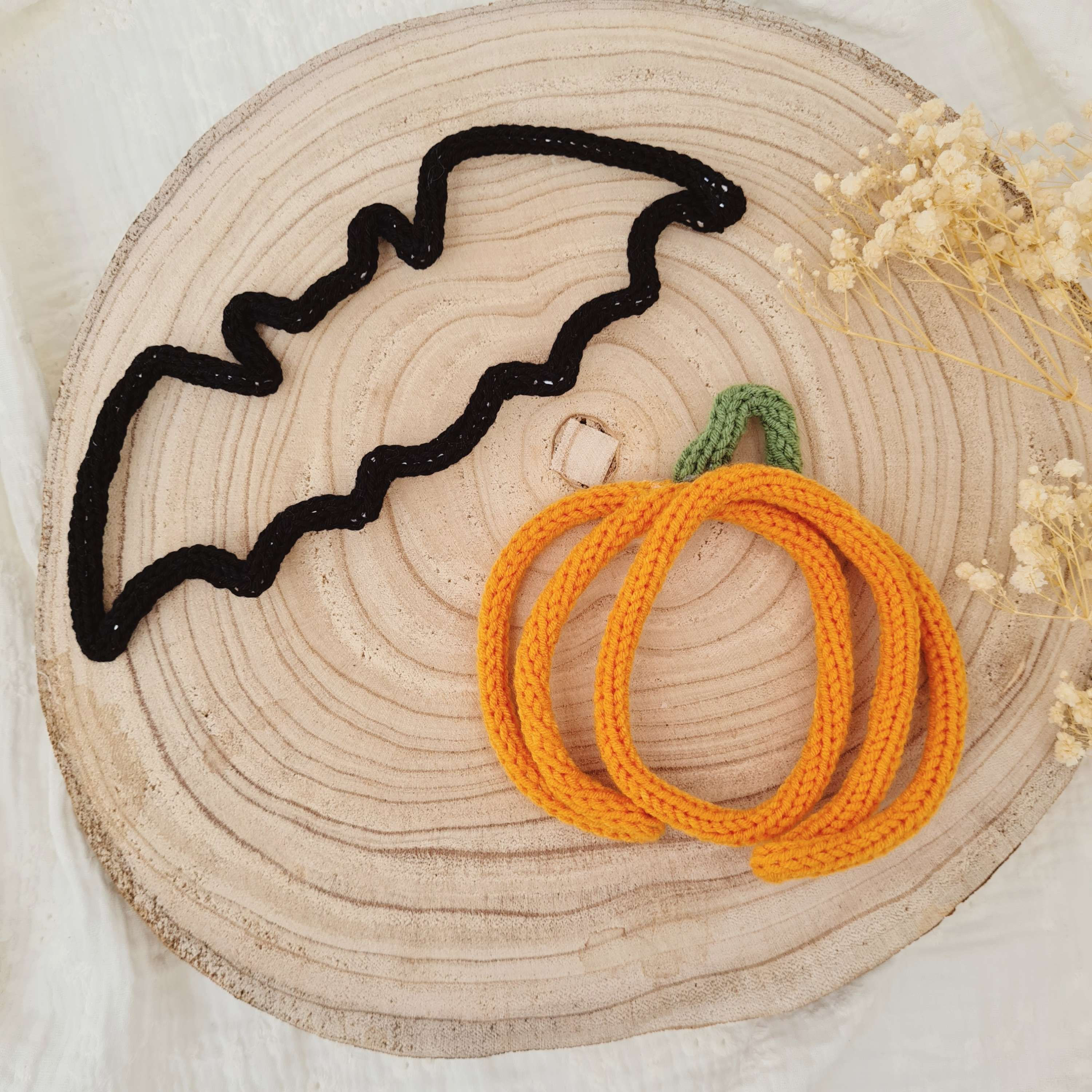 Strickkunst Strickdraht Strickgarn Babyzimmer Kinderzimmer Wandbehang Geburtsgeschenk Babygeschenke Halloween