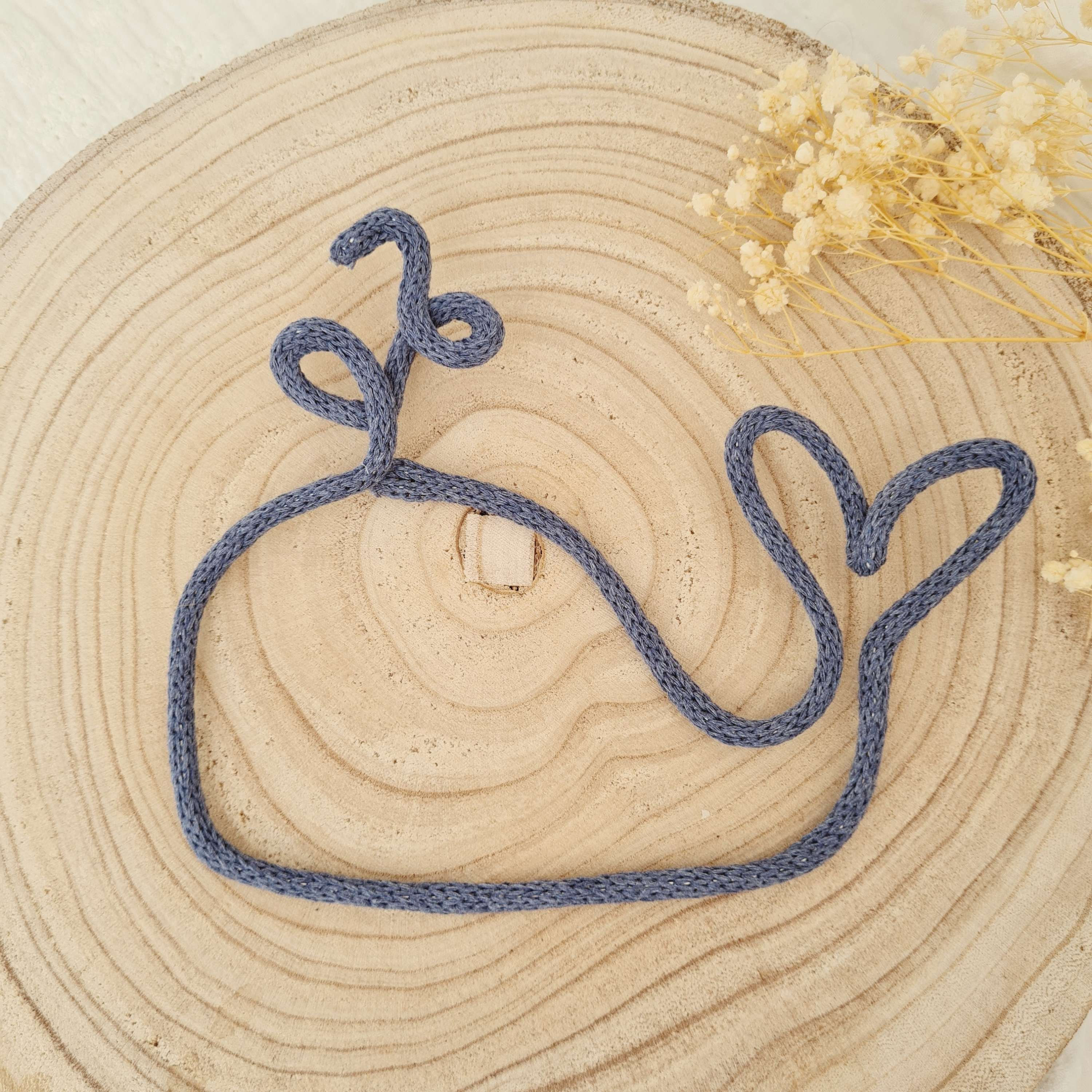 Strickkunst Strickdraht Strickgarn Babyzimmer Kinderzimmer Wandbehang Geburtsgeschenk Babygeschenke Wal