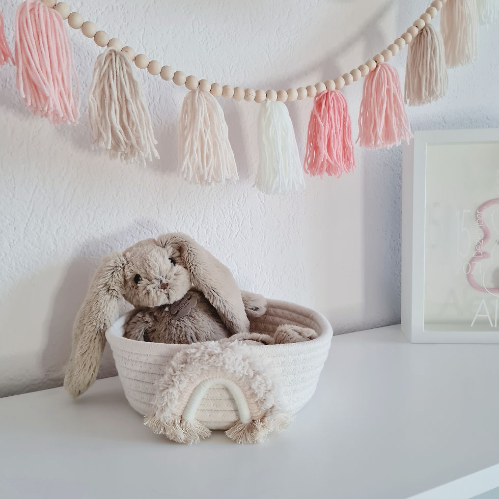 Girlande Kinderzimmer Babyzimmer Kinderdeko Babyshower Wandbehang Babydekoration Geburtsgeschenk
