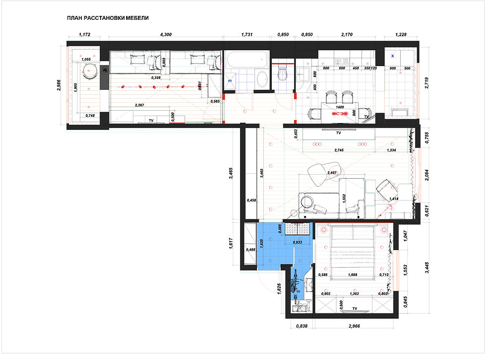 План расстановки мебели