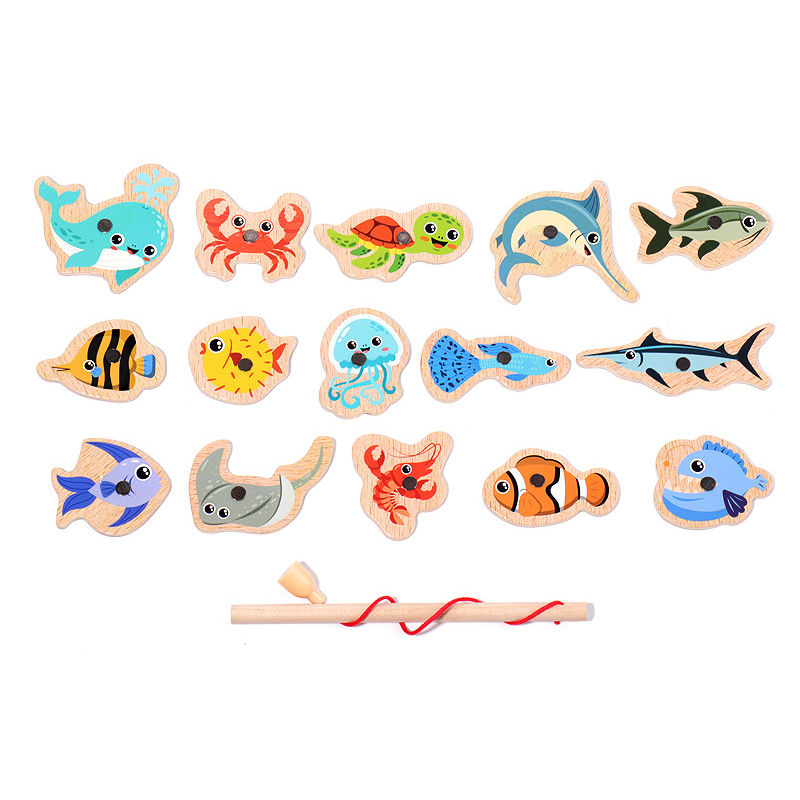 Miniatura: Conjunto de Brinquedos de Pesca Magnética para Crianças 