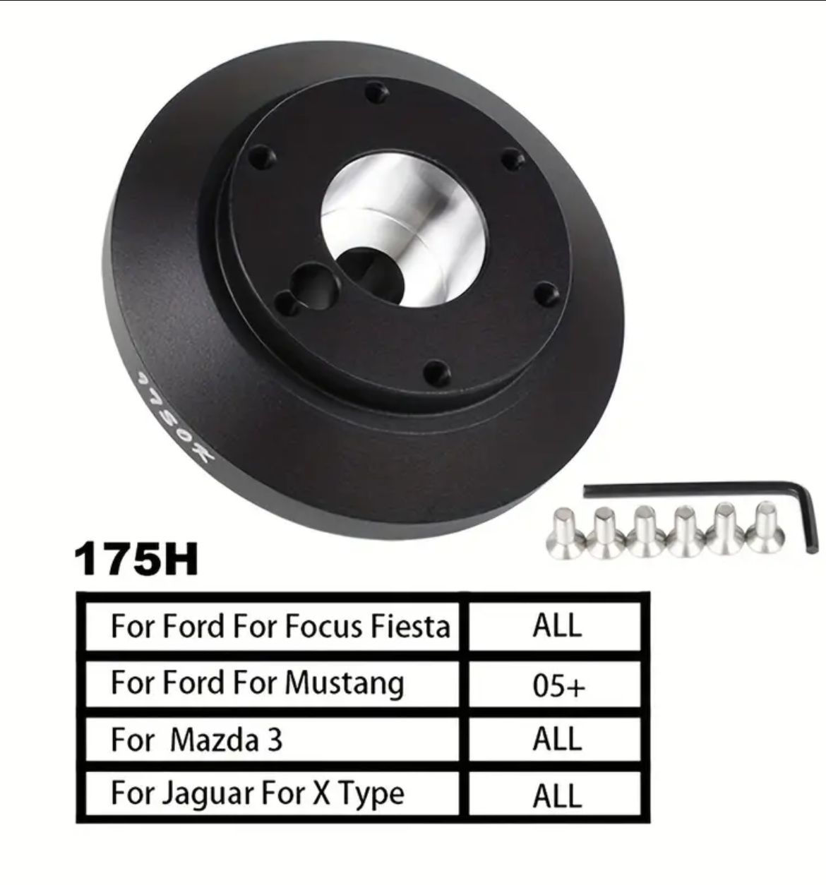 Mazda 3/ Ford Focus/ Ford Mustang/ Jaguar X Type Steering Wheel Adapter