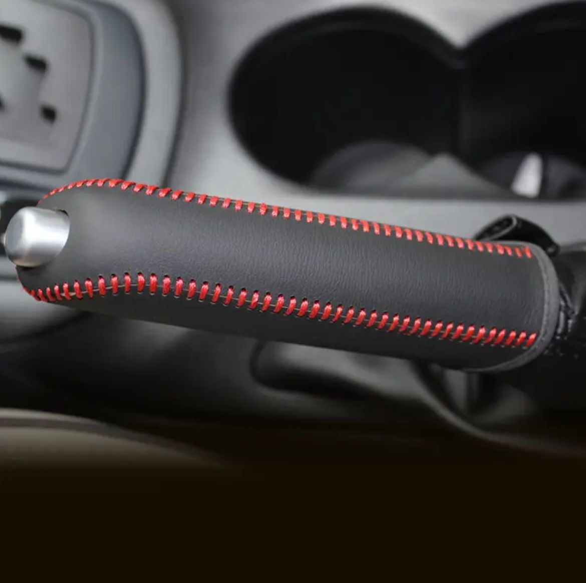Premium PU Leather Handbrake Cover