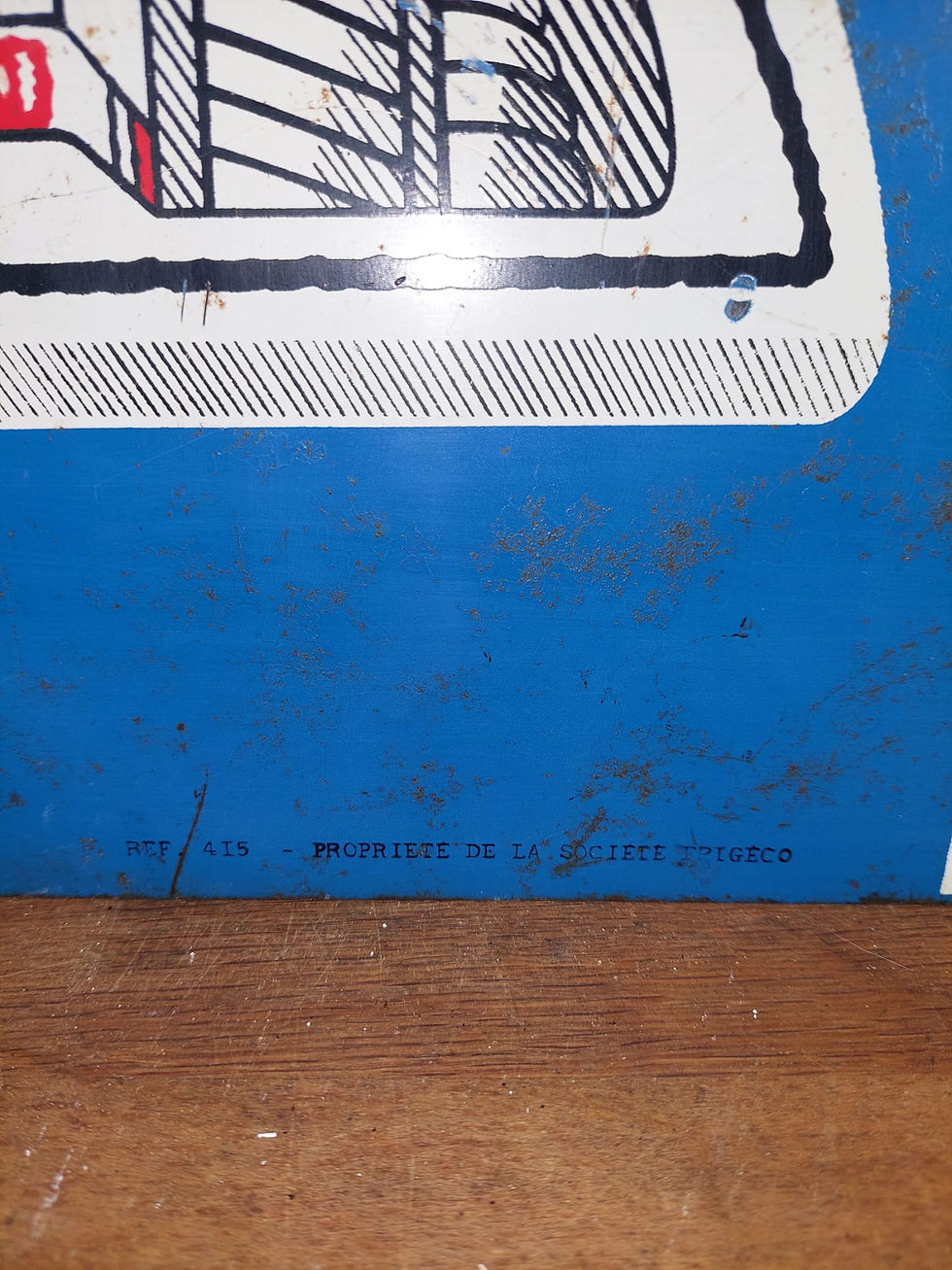Thumbnail: Vintage Tin "Frigeco" Advertising Sign For Refrigerators