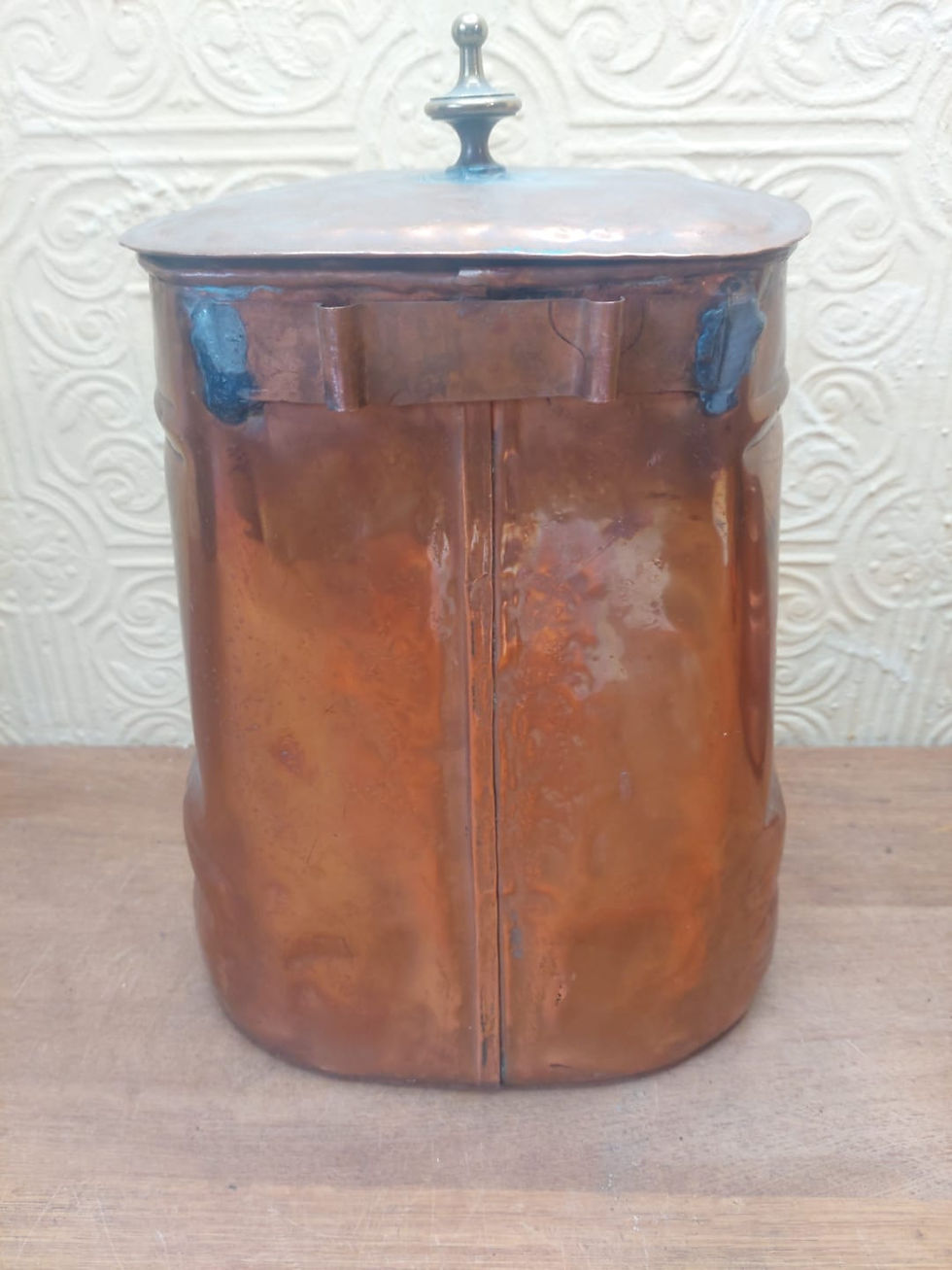 Thumbnail: Antique French Copper Lavabo Garden Sink With Brass Taps