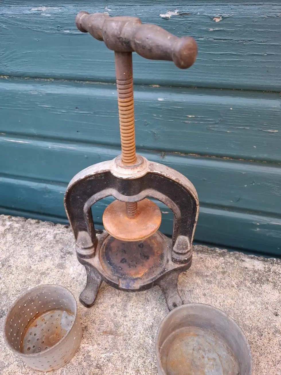 Thumbnail: Antique French Cast Iron Fruit Press
