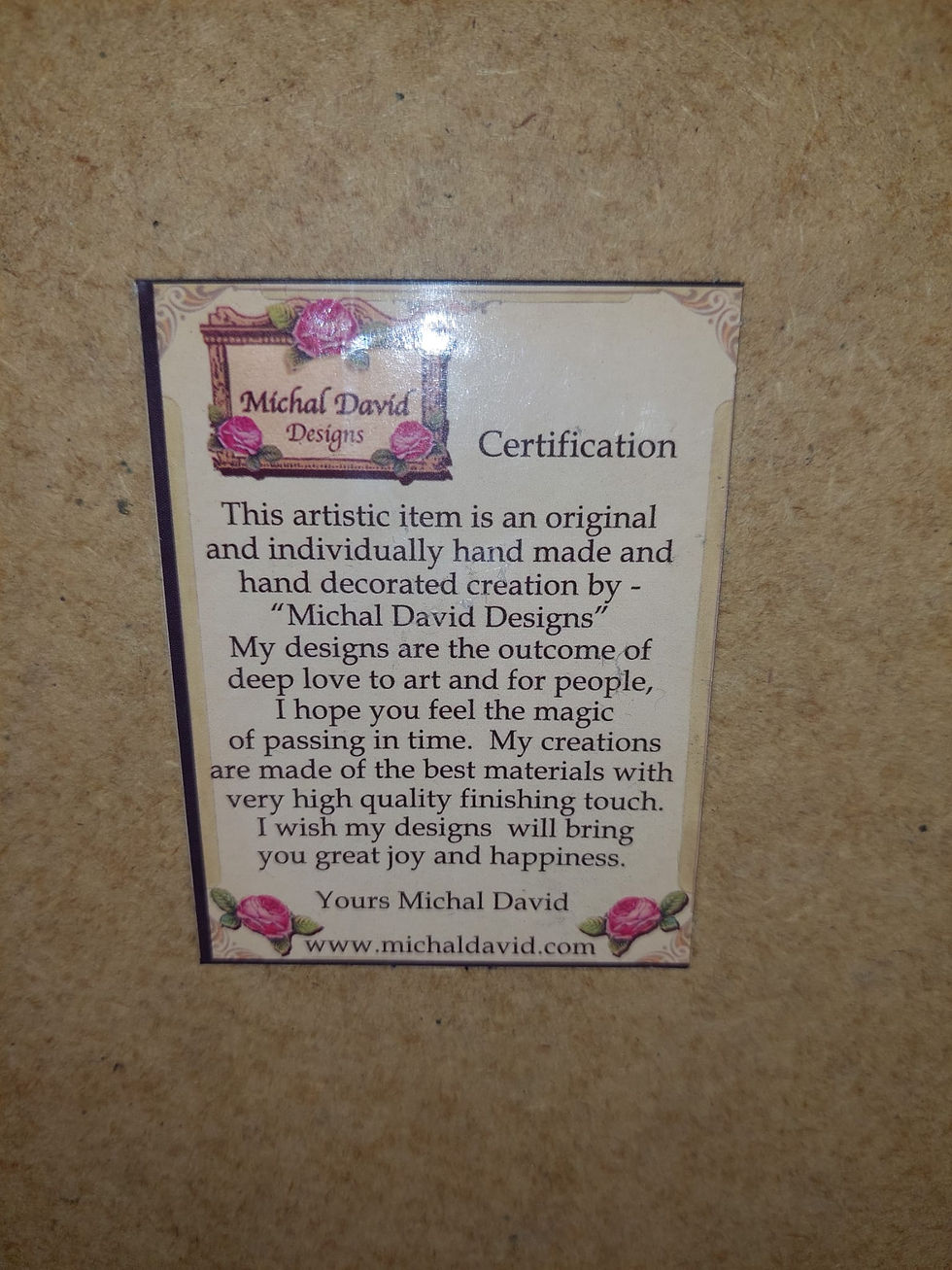 Thumbnail: Michael David Designs Embellished Artwork