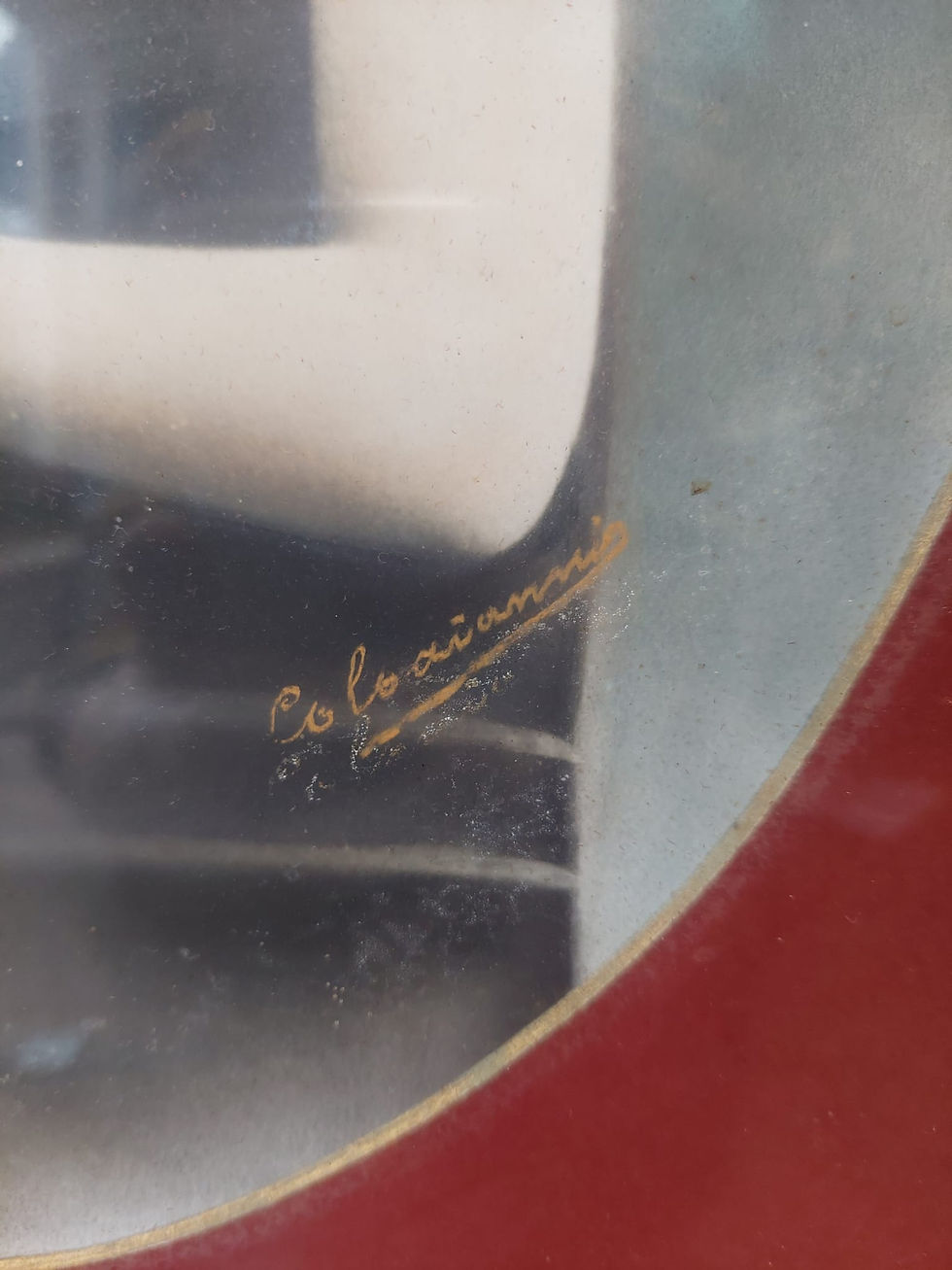 Thumbnail: Antique French Early Framed Photograph Of An Elegant Women