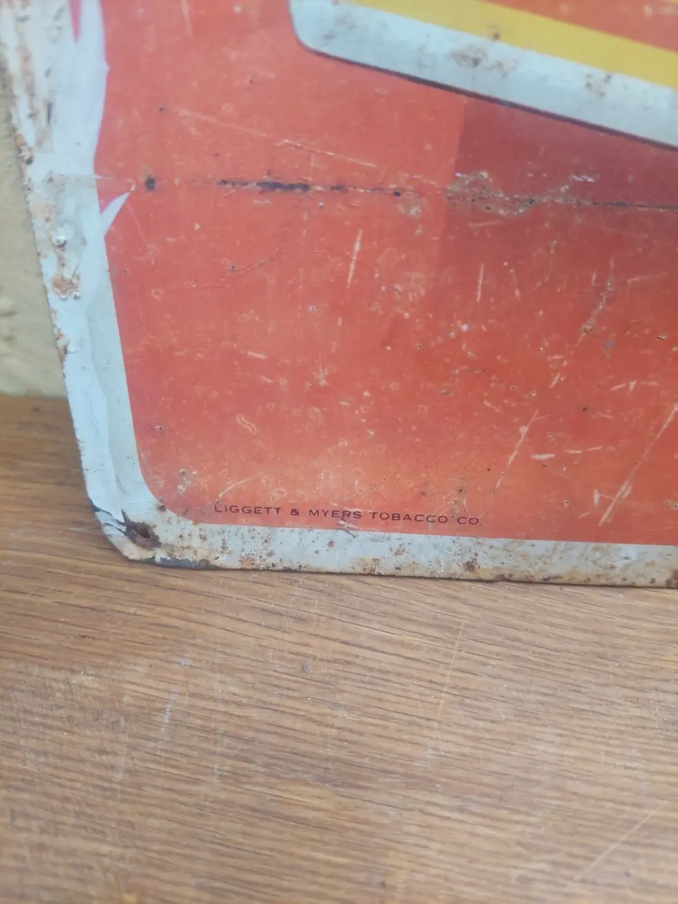 Thumbnail: Vintage Original Metal "Chesterfield Cigarettes" Advertising Sign Liggett Myers