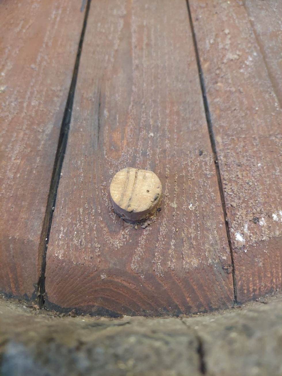 Thumbnail: Antique Cut Down Barrel End Wall Hanger