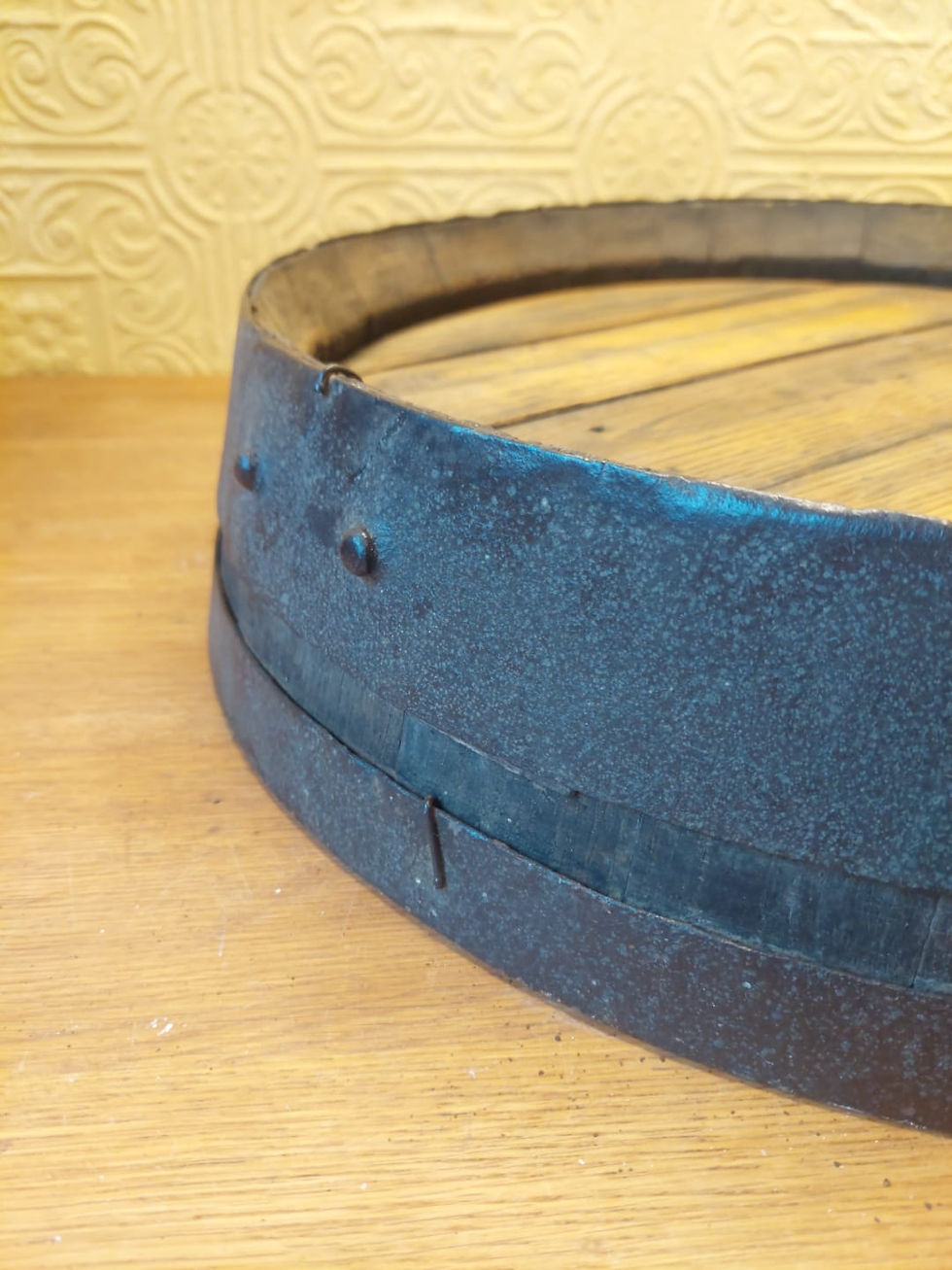 Thumbnail: Antique Cut Down Barrel End Wall Hanger