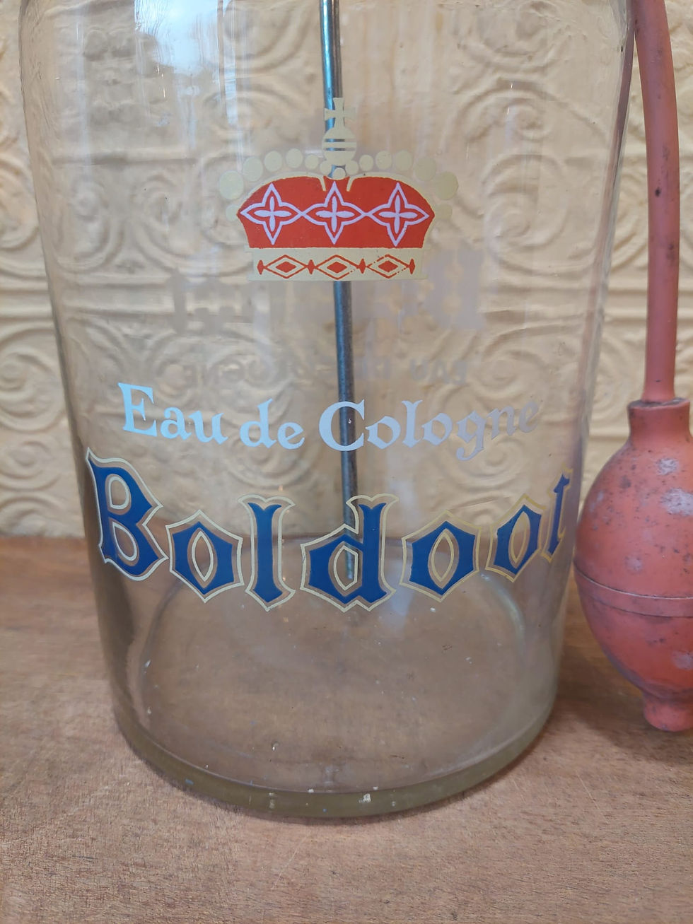 Thumbnail: Vintage Large French Perfume Dispenser "Boldoot Eau De Cologne"