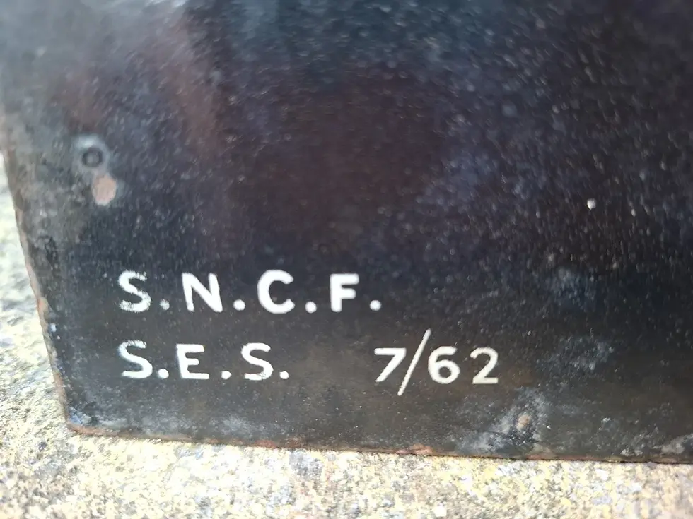 Thumbnail: Large Vintage Enamel Railway Sign French 1962