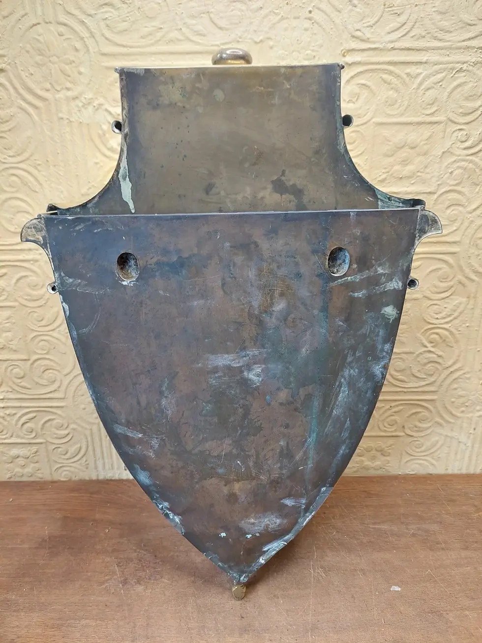 Thumbnail: Antique French Wall Mounted Brass Lavabo