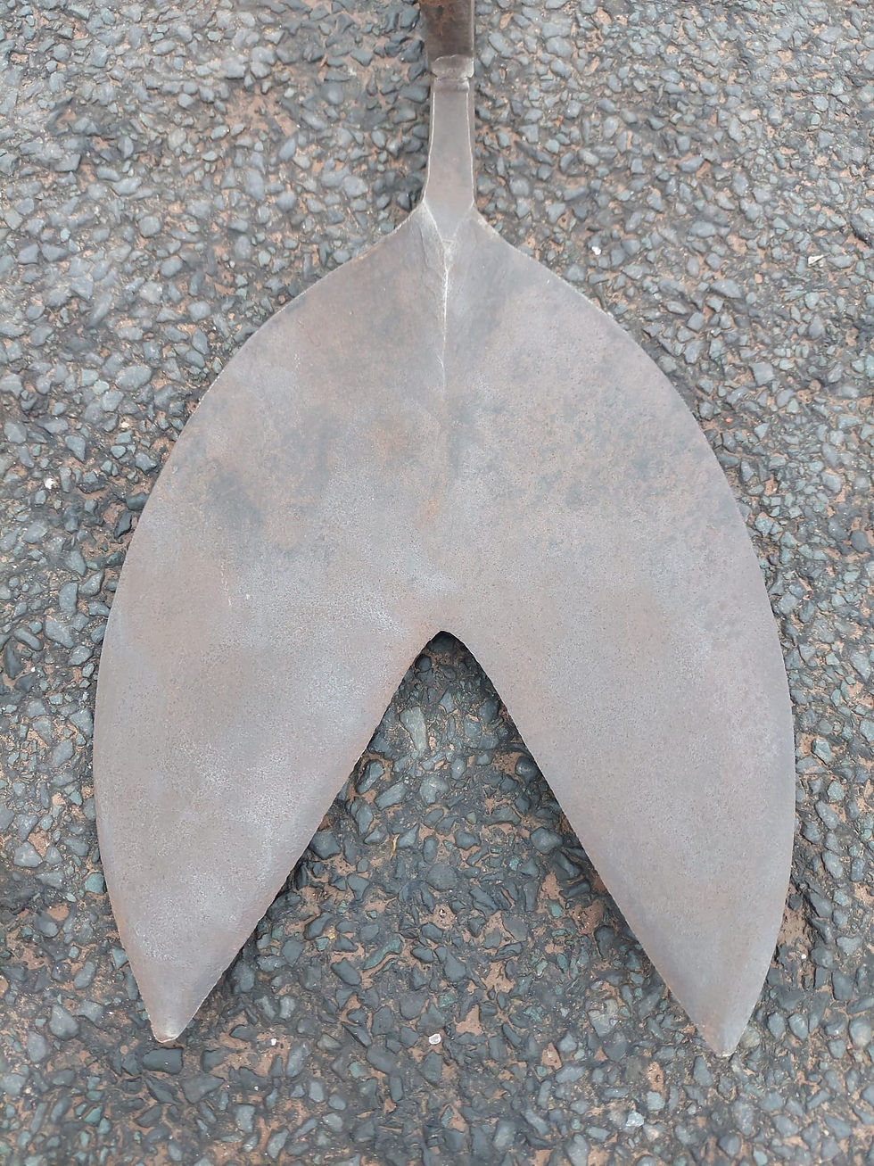 Thumbnail: Antique French Forged Iron Farm Hay Cutter Tool