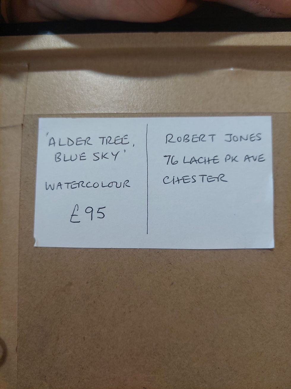Thumbnail: Original Watercolour Painting By Robert Jones "Alder Tree Blue Sky"