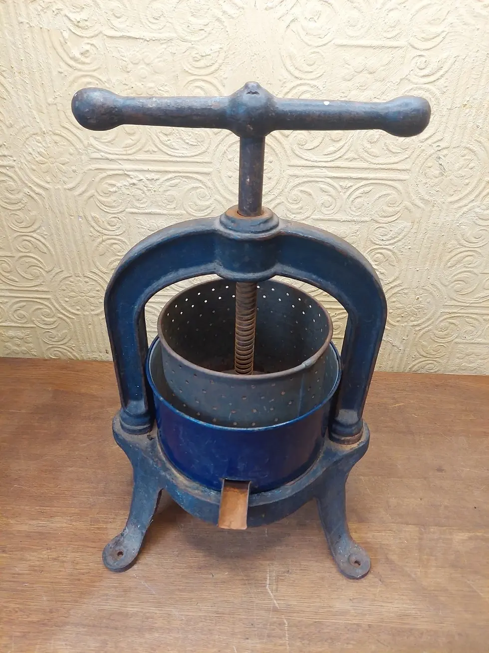 Thumbnail: Antique French Very Large Cast Iron Fruit Press