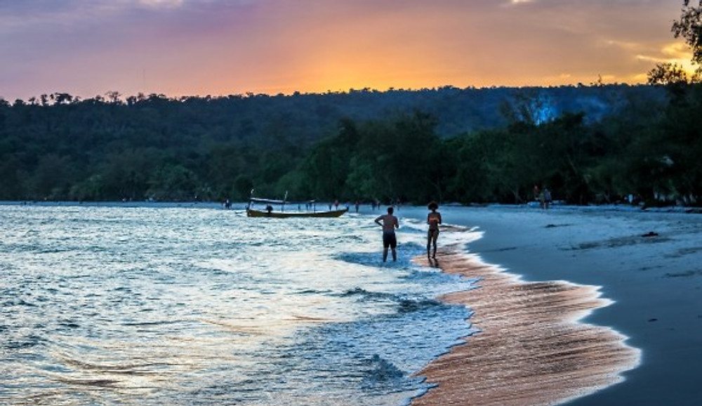 Unspoilt beaches of Koh Rong , Cambodia