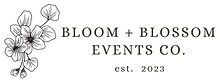 Bloom + Blossom Events Co Logo