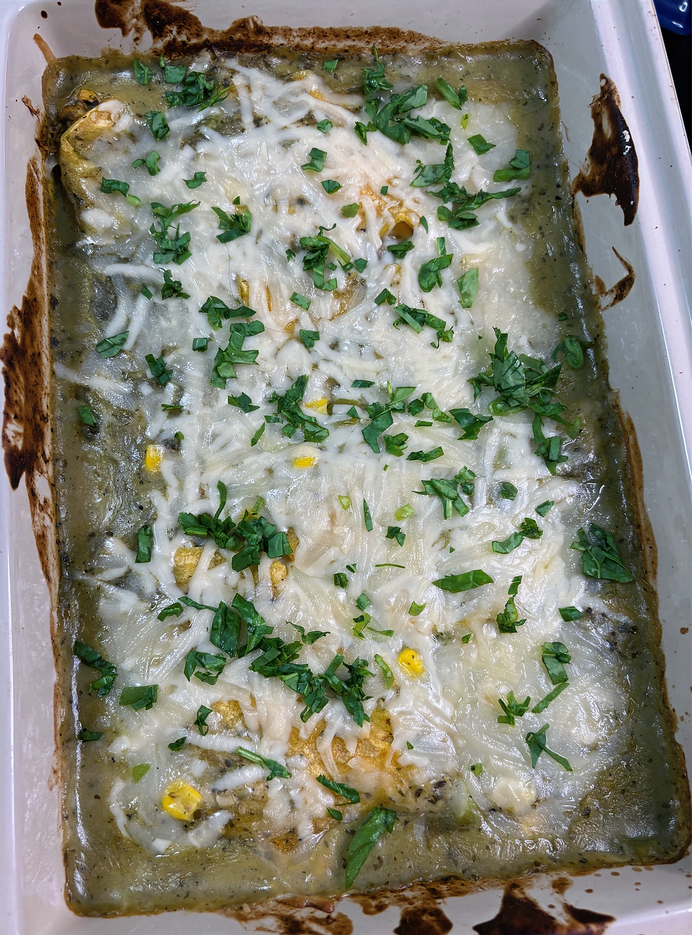 Shredded Tofu Enchilada Casserole