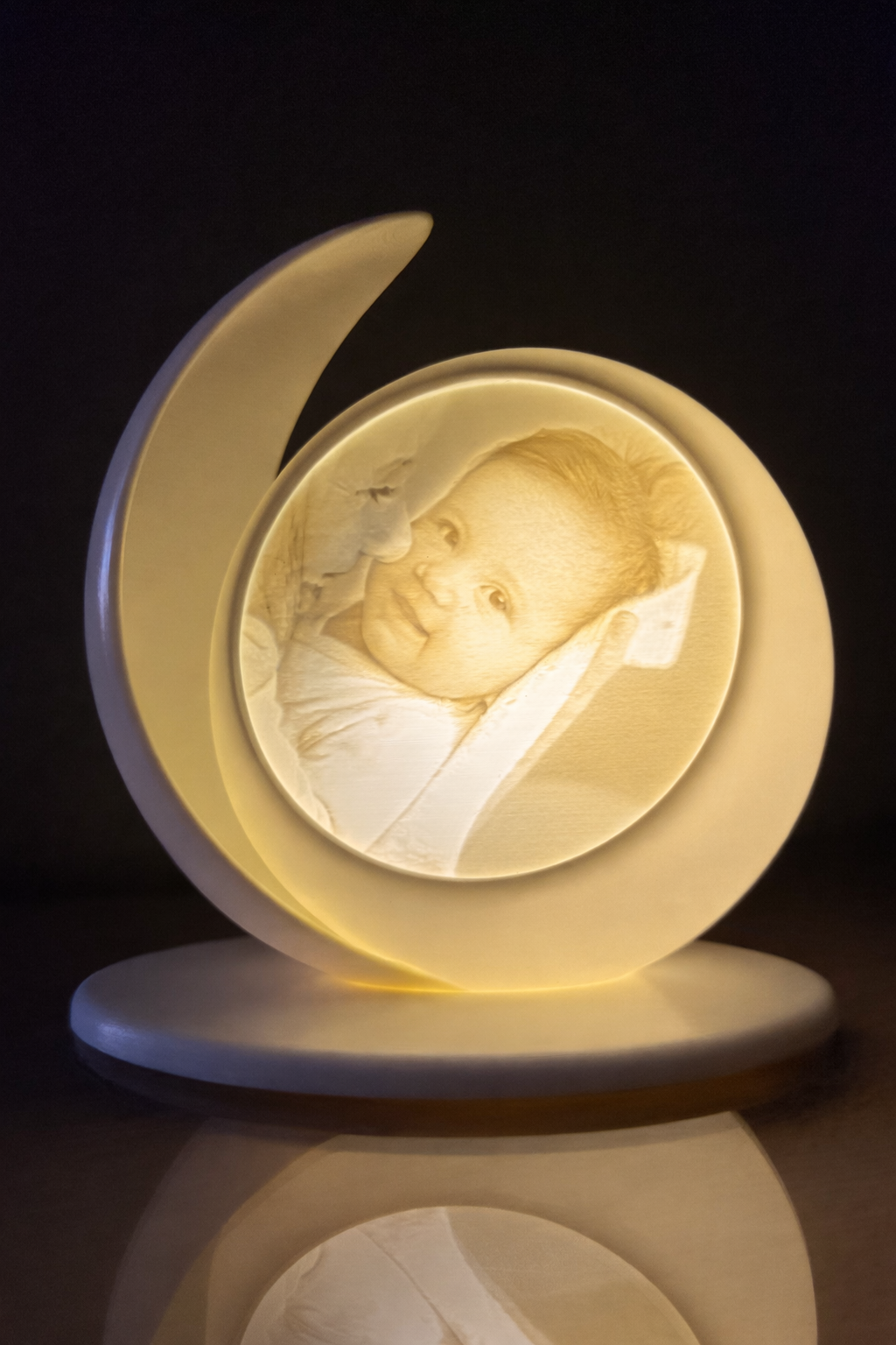 Lampe lithophanie unique personnalisée, impression 3D CI3-12