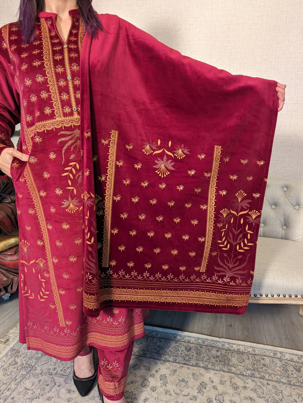 Red Winter 3 Piece Set