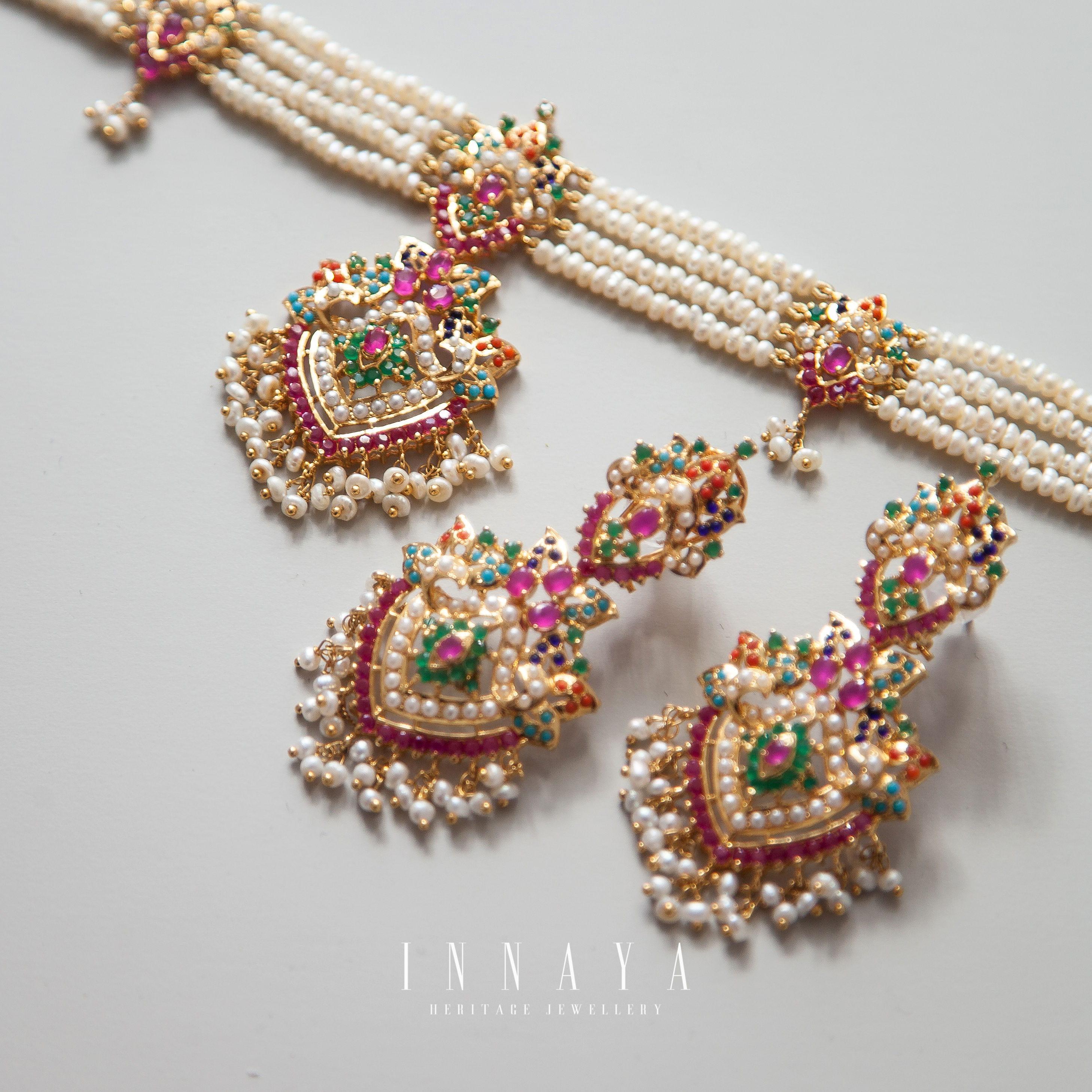 Freya Earrings & Choker Multi Set Pre Order