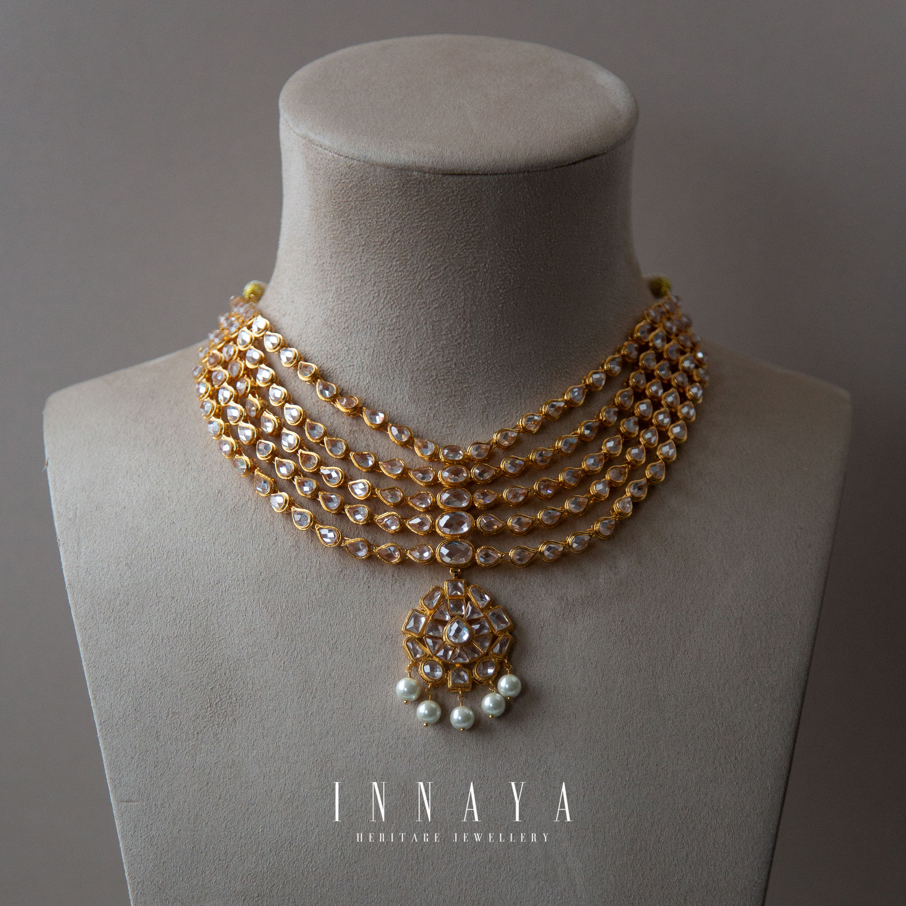 Roza Polki Necklace Set Pre Order