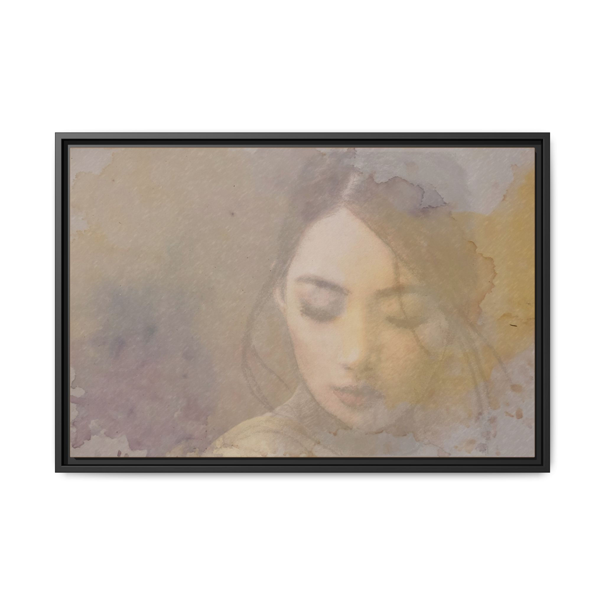 Reading the Leaves Matte Canvas (Framed)