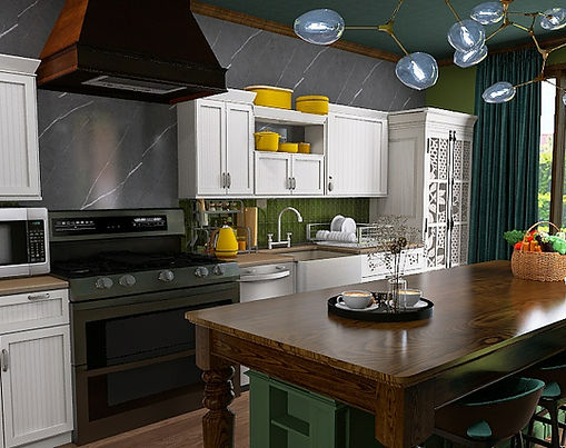 Warm and Moody Kitchen