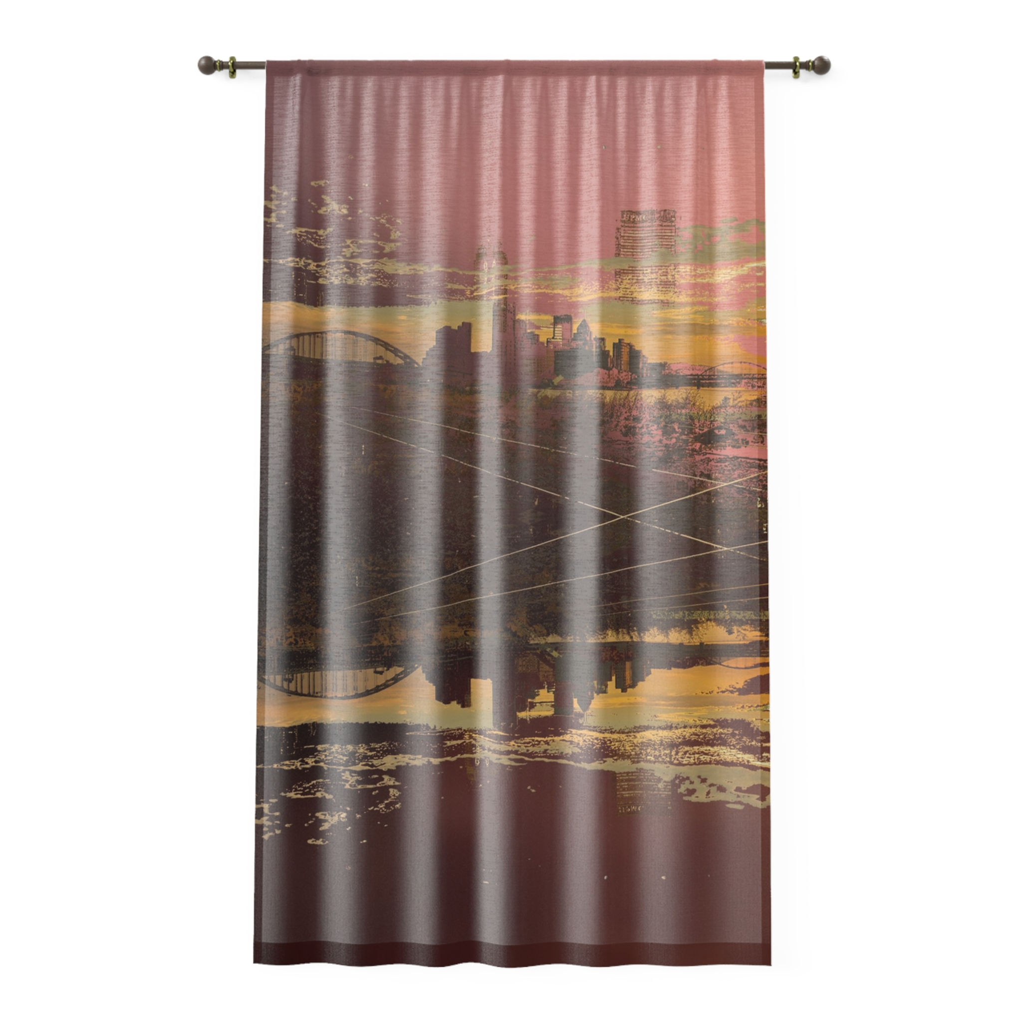 I Stayed Up All Night & All I Got Is This Glorious Sunrise Left Window Curtain
