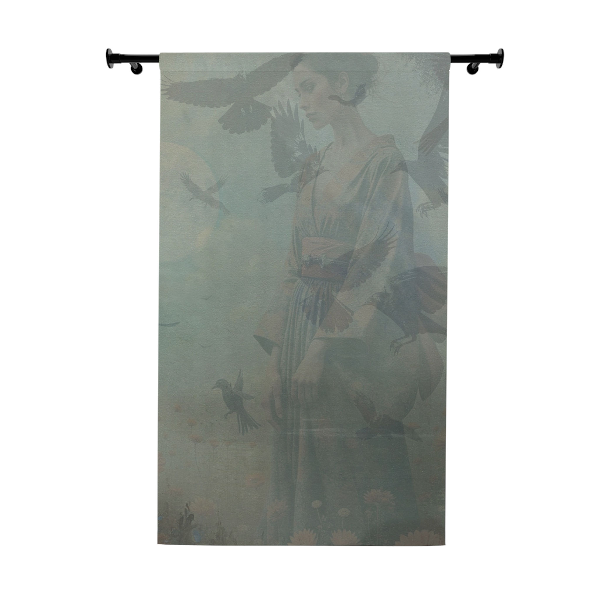 Crow Maiden Right Blackout Curtain Panel