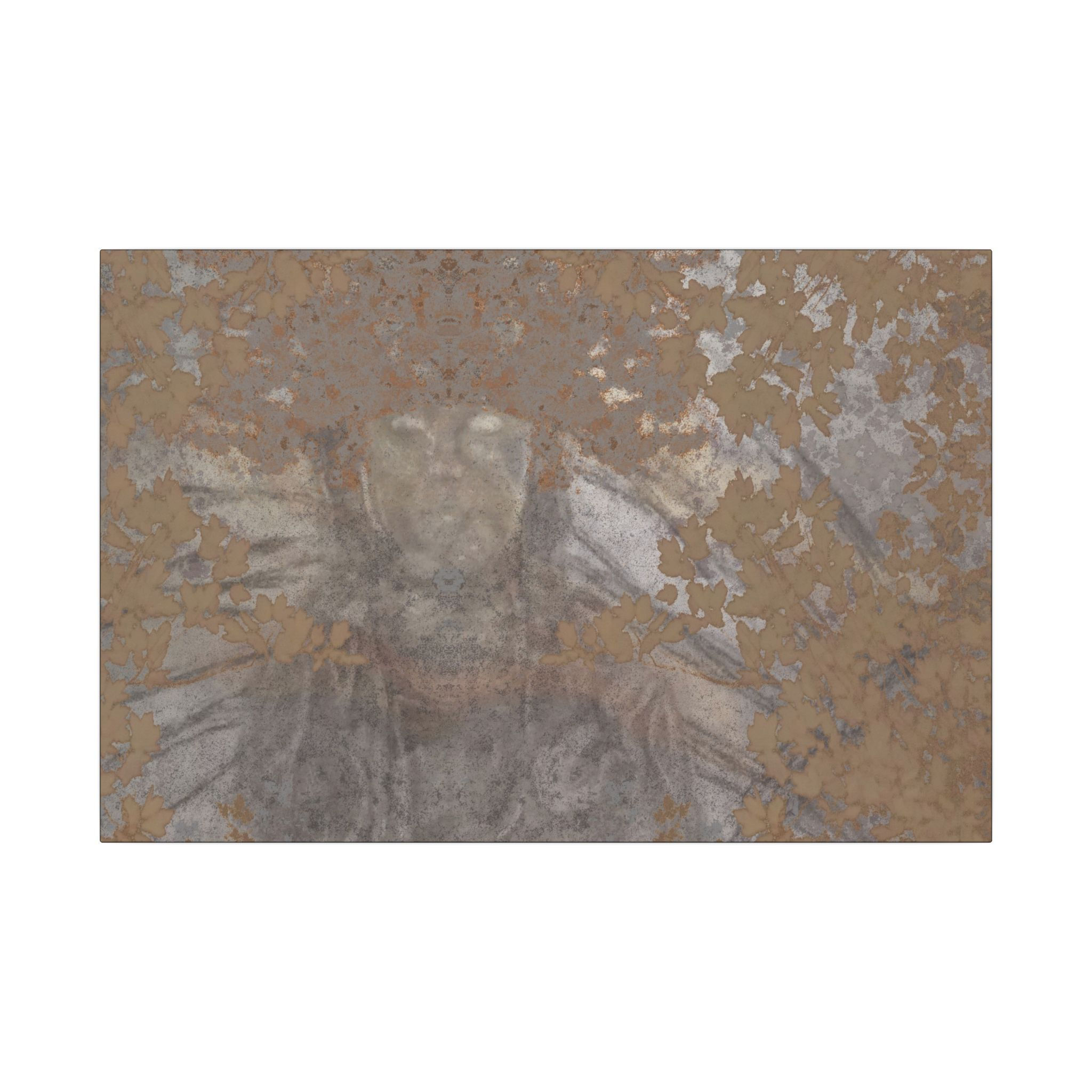 Quan Yin Metallic Canvas Wall Art 