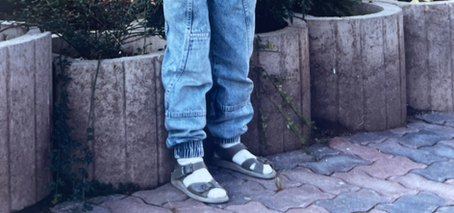 Tennissocken in Sandalen