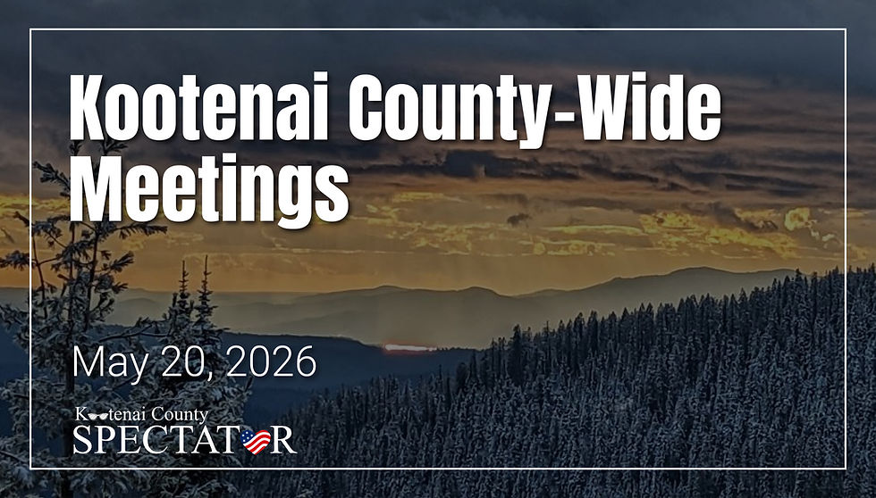 Kootenai County-Wide Meetings Week of 4/20