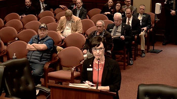 Senator Tammy Nichols (LD10) presents SB1038. Photo courtesy Citizens Alliance of Idaho.