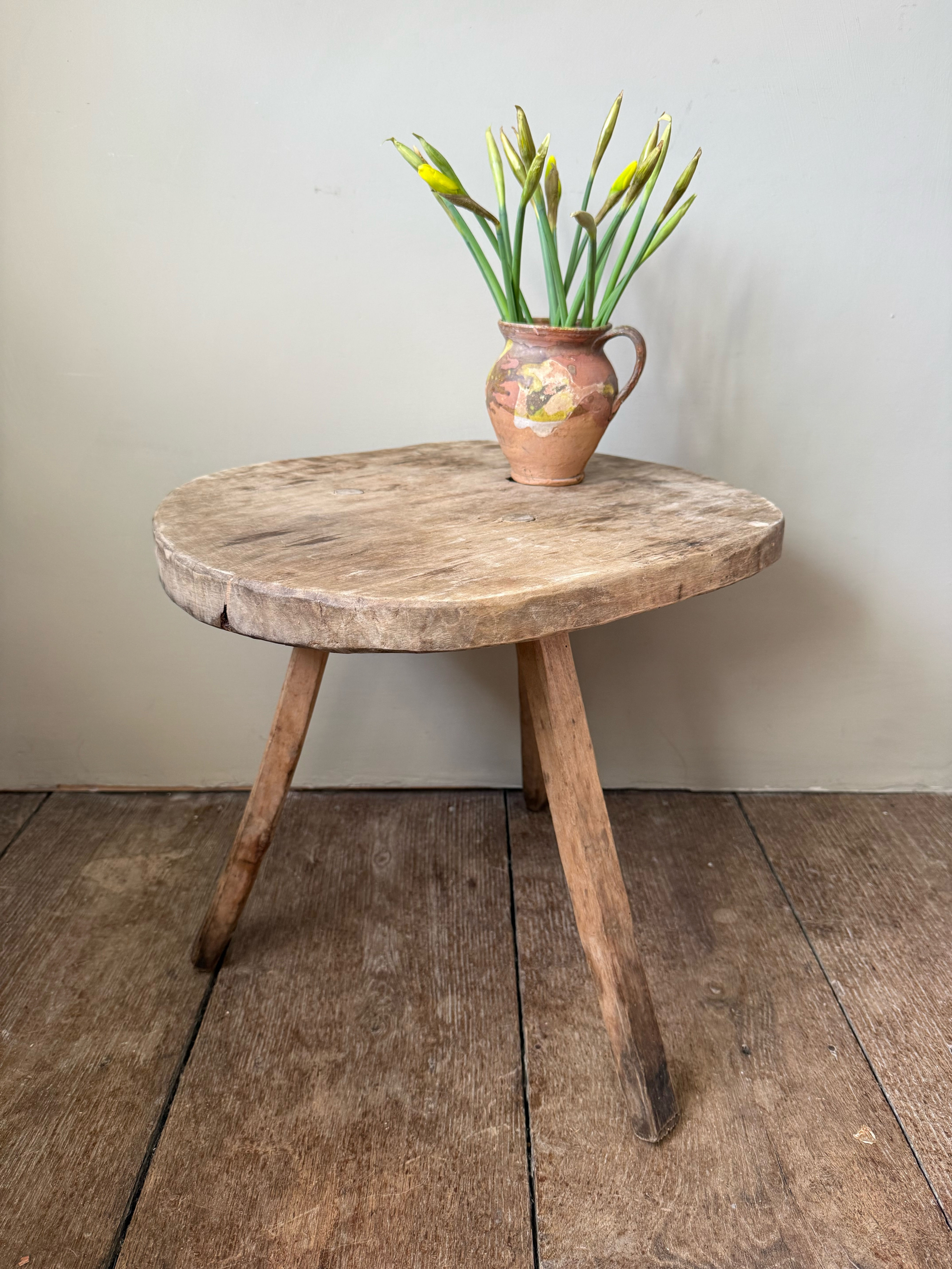 Primitive Wooden Side Table