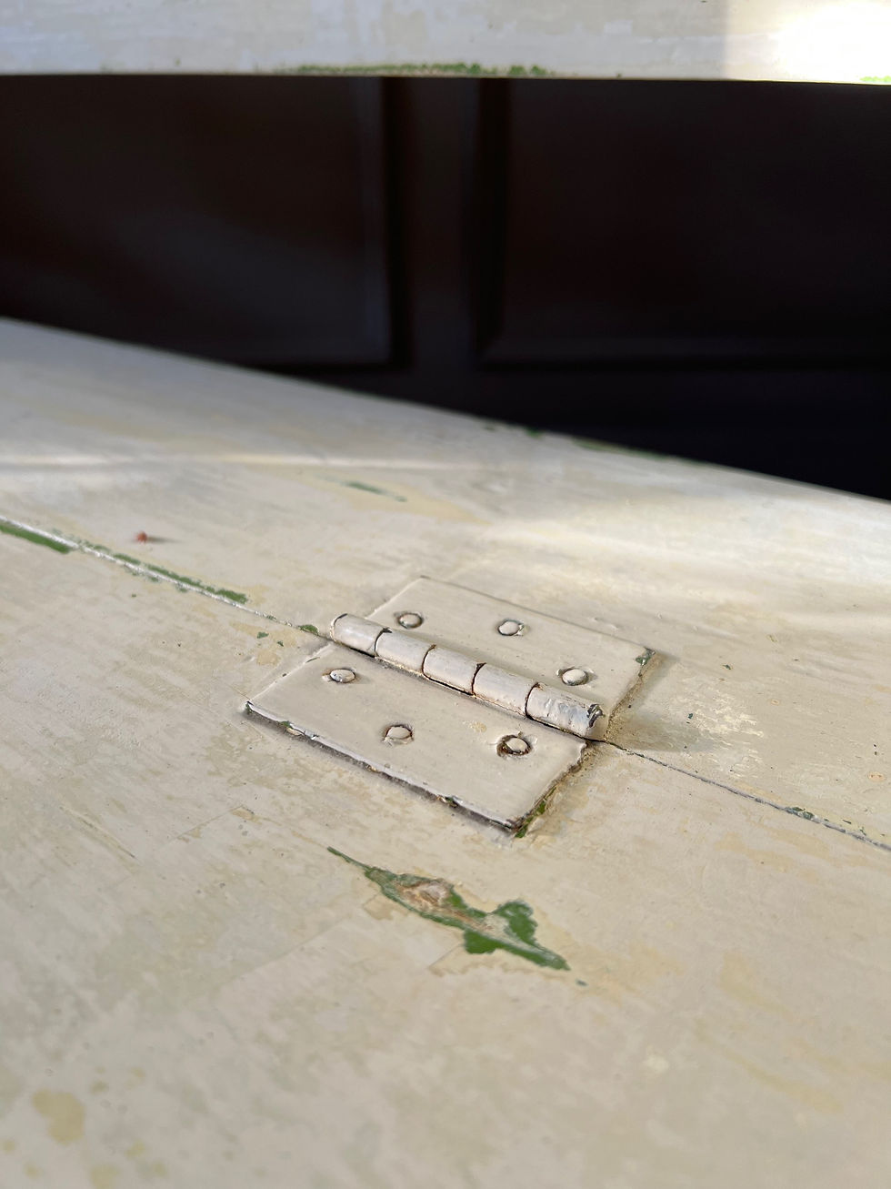 Thumbnail: Antique Painted Box Bench