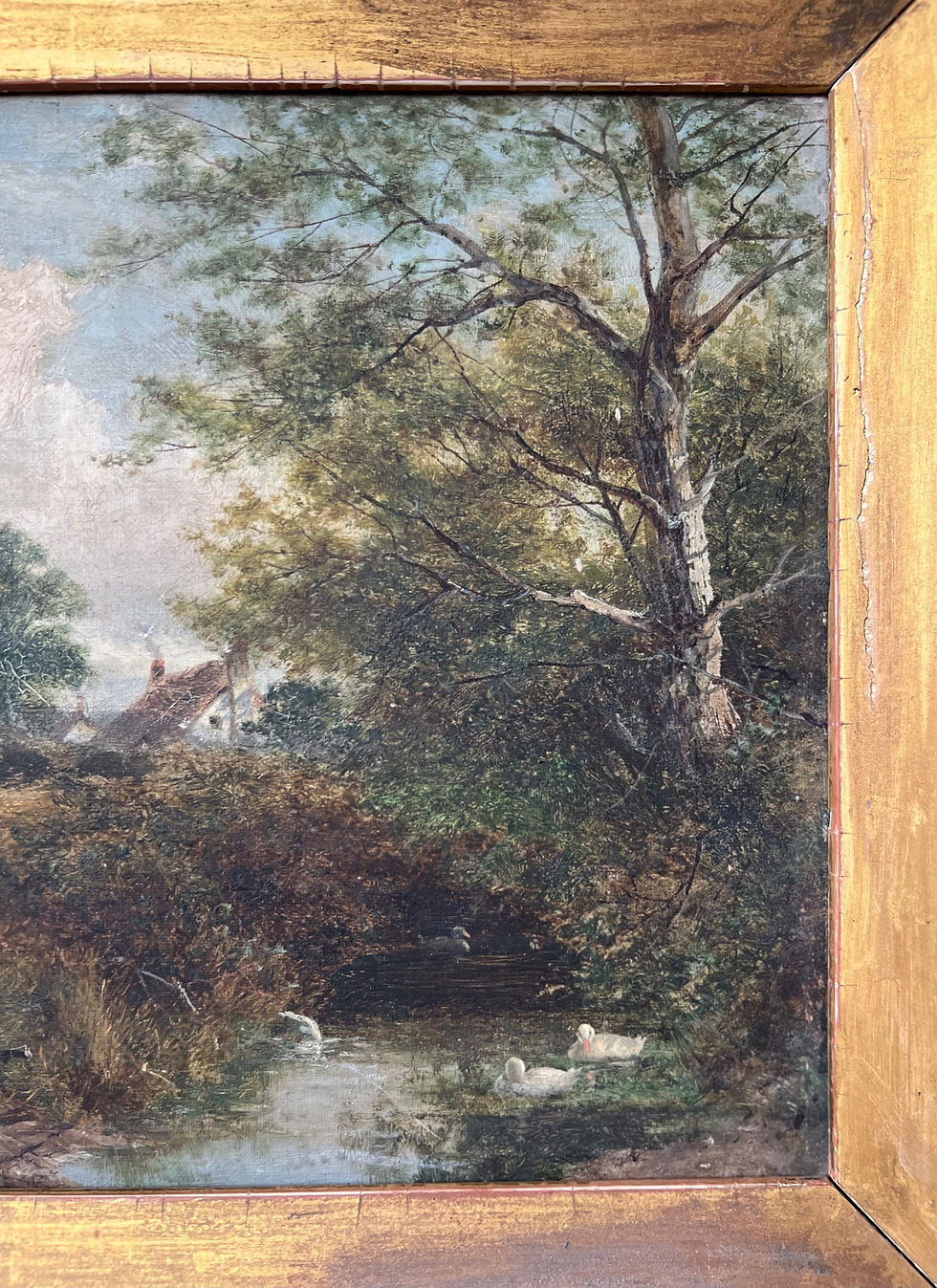 Thumbnail: Pair of Victorian Oils on Canvas by William E. Pettingale