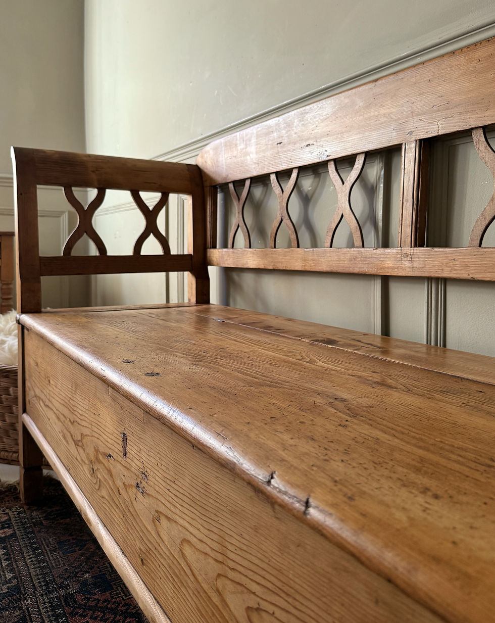 Thumbnail: Eastern European Pine Storage Bench