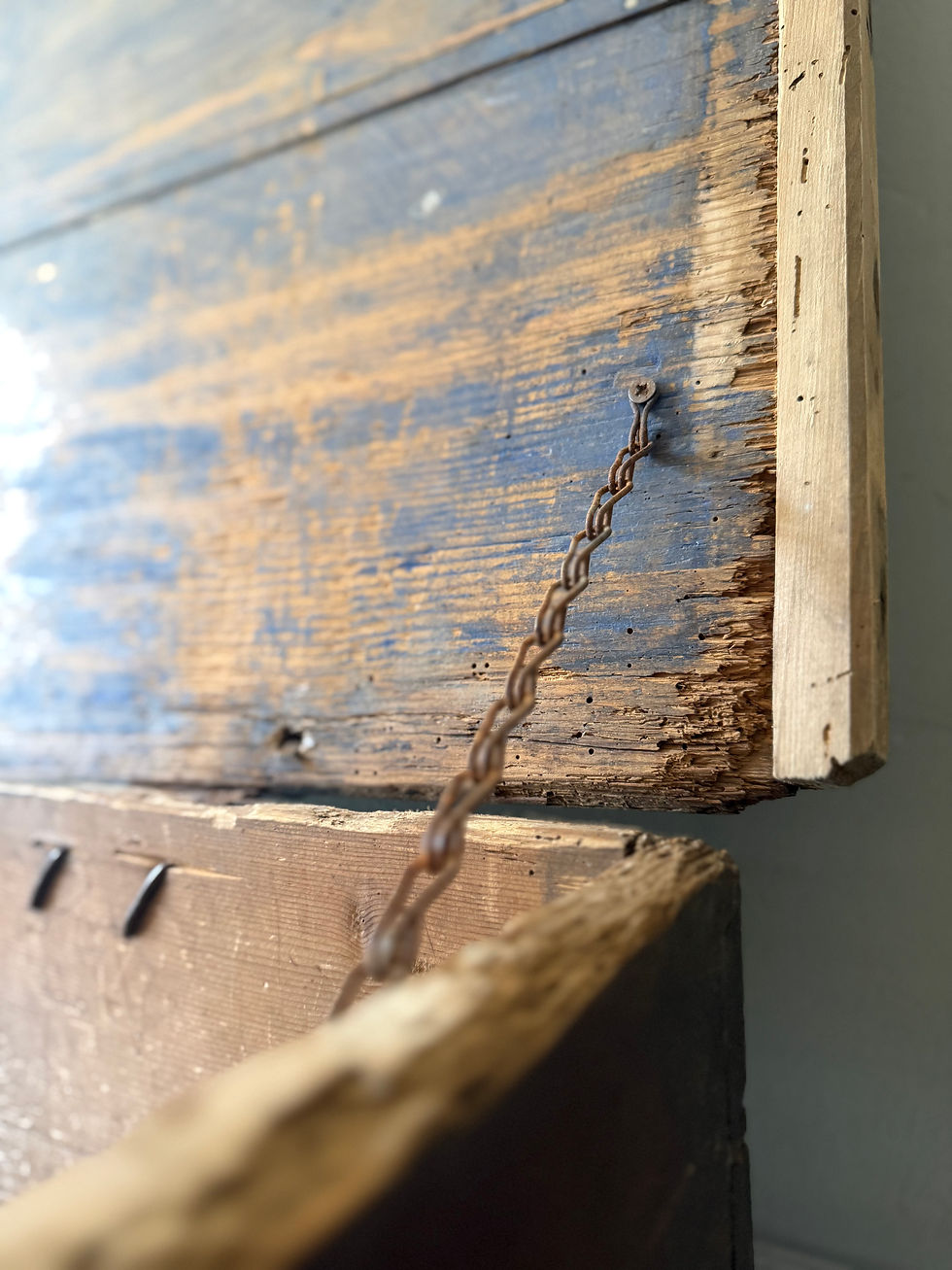 Thumbnail: 18th Century Folk Art Marriage Chest