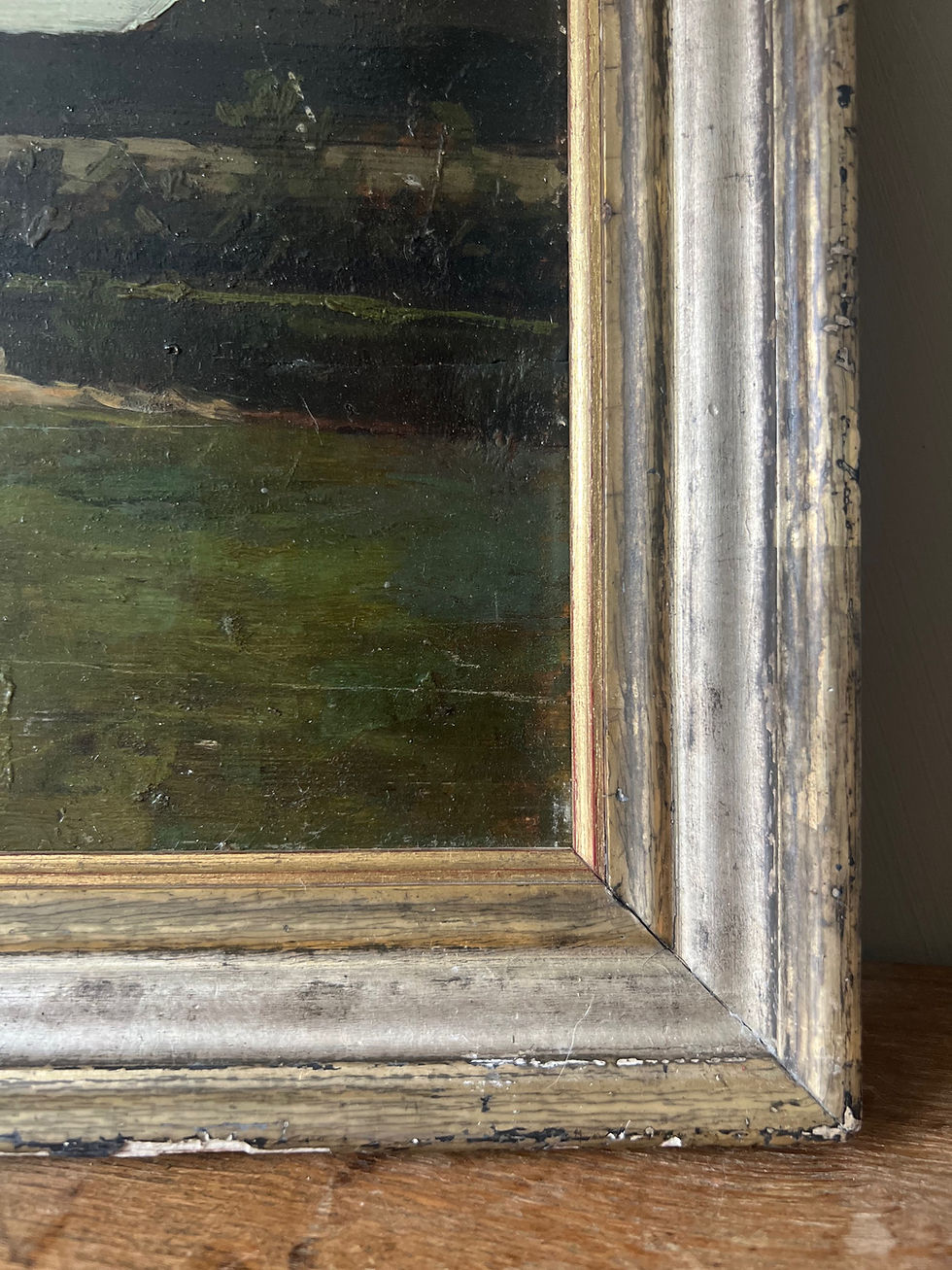 Thumbnail: Framed Oil on Board of Country Scene