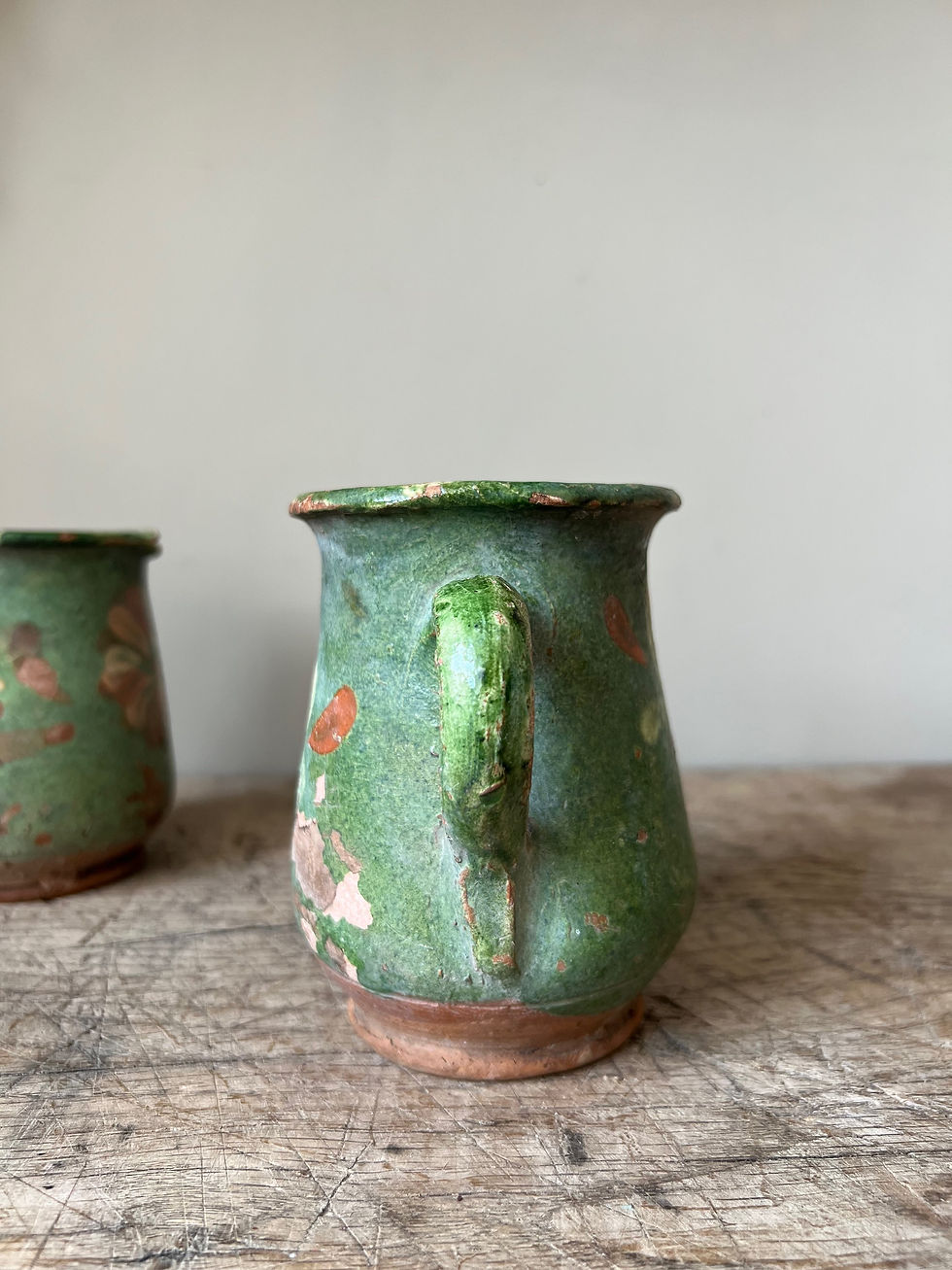 Thumbnail: Antique Green Glazed Jugs