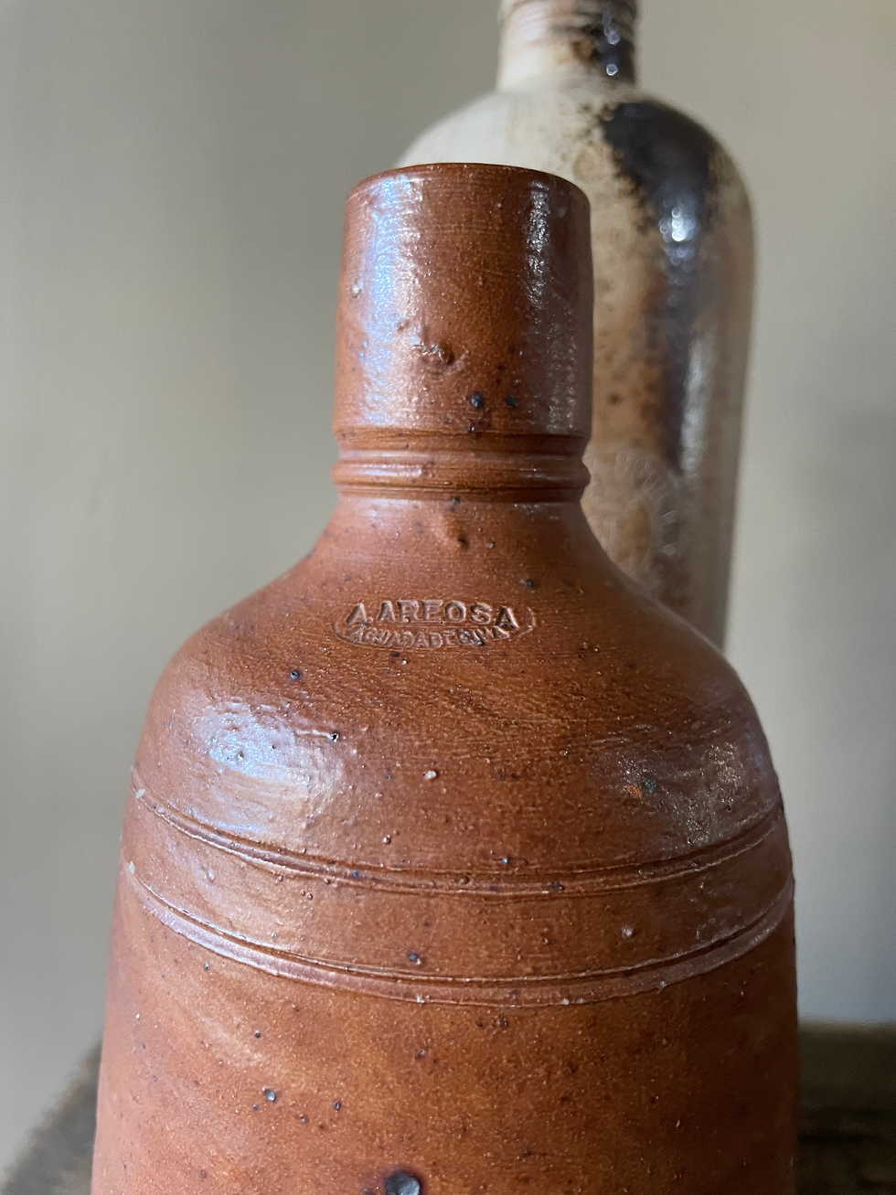Thumbnail: Antique Hungarian Stoneware Bottles