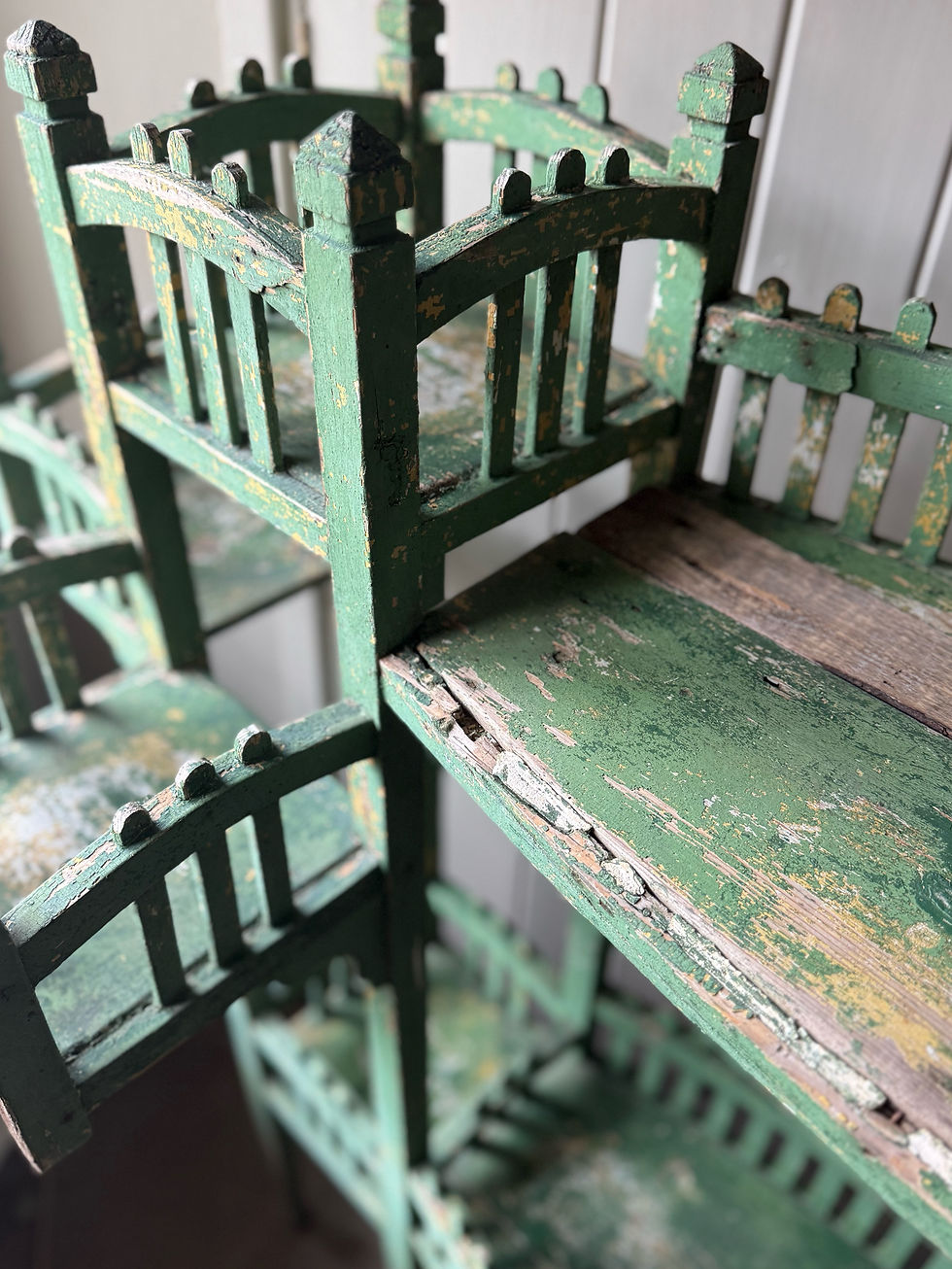 Thumbnail: Antique Painted Pot Stand