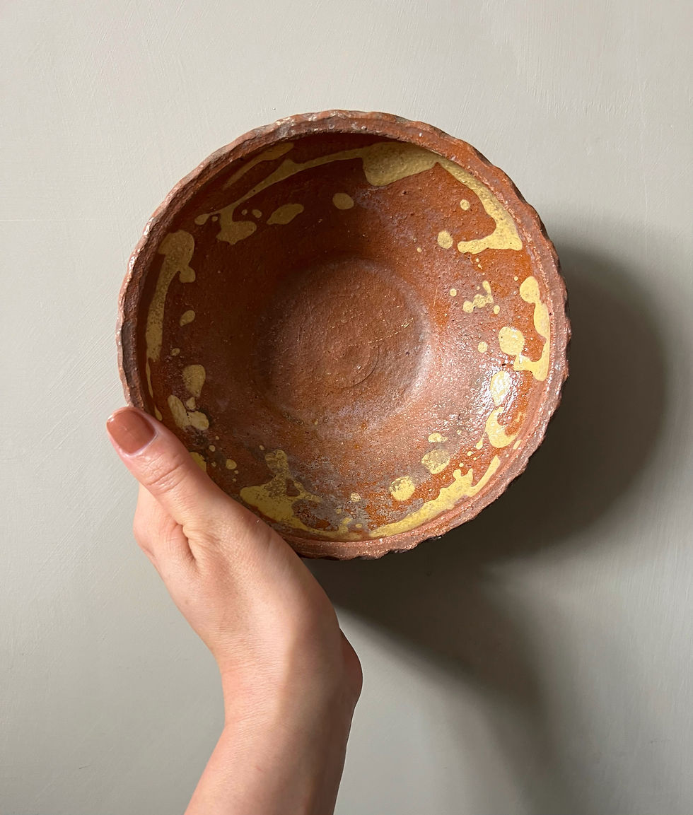 Vintage Clay Bowl