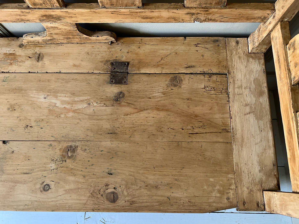 Thumbnail: Antique Hungarian Storage Bench