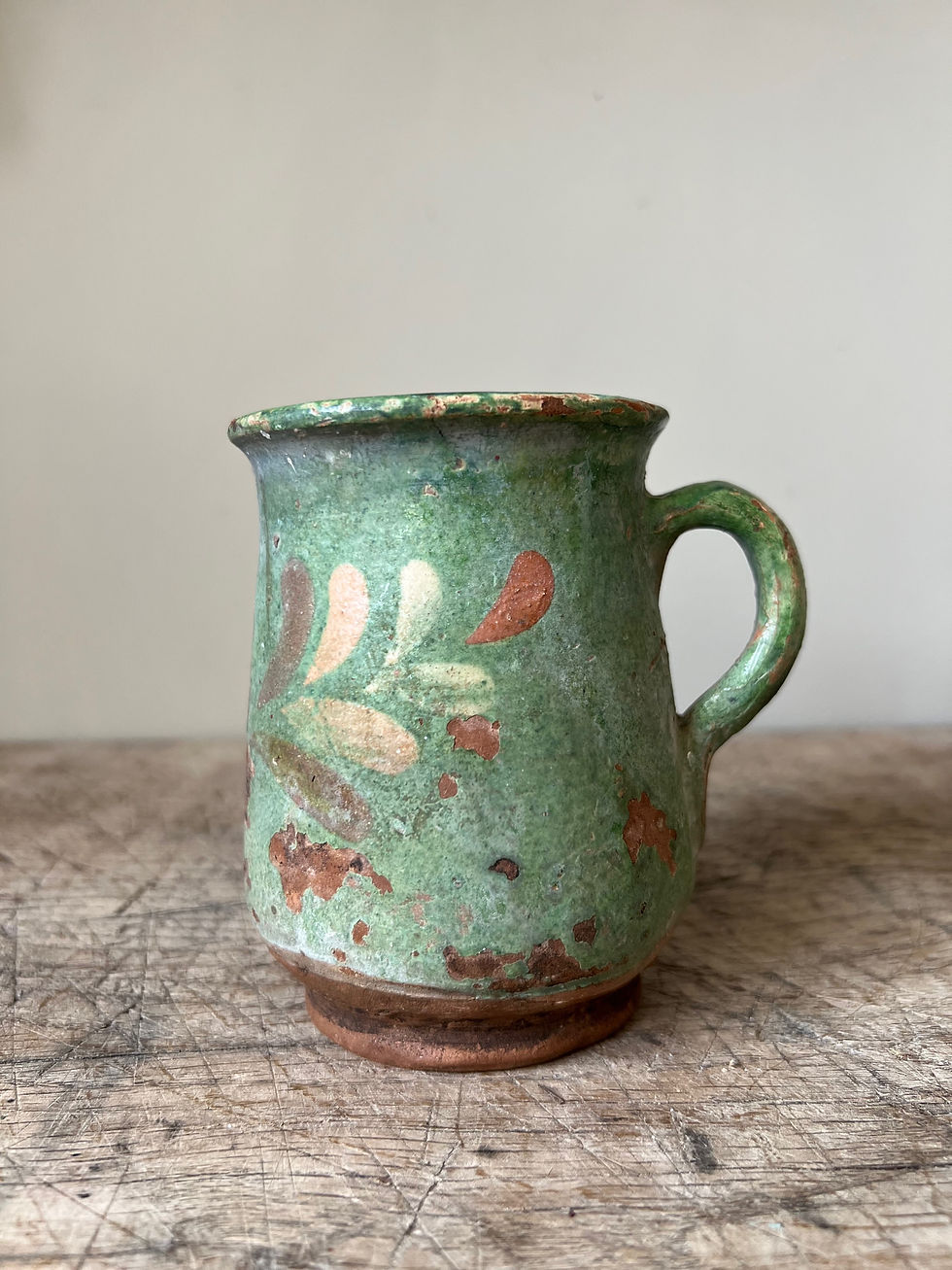 Thumbnail: Antique Green Glazed Jugs