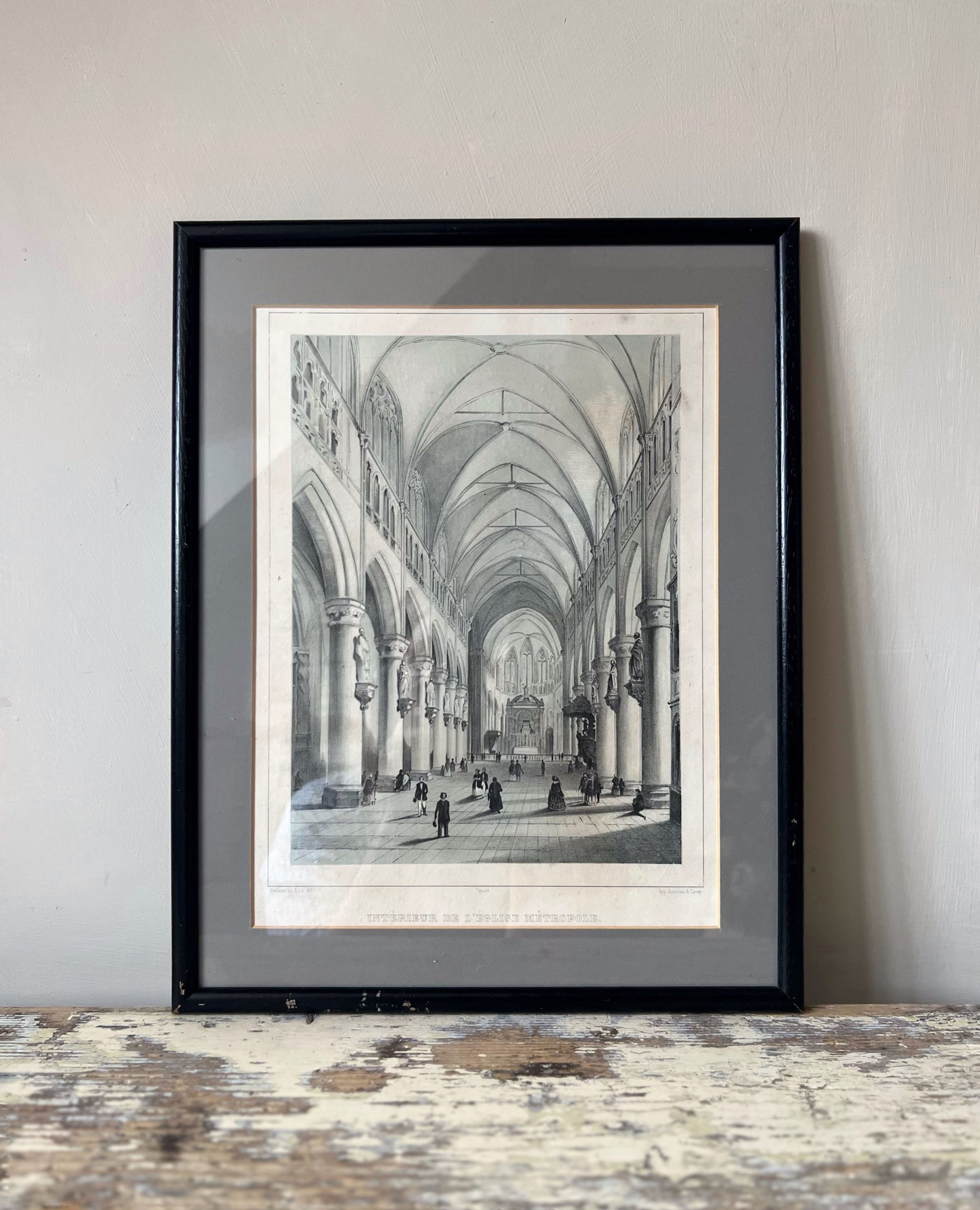 Framed Antique Lithograph by Simonau & Toovey