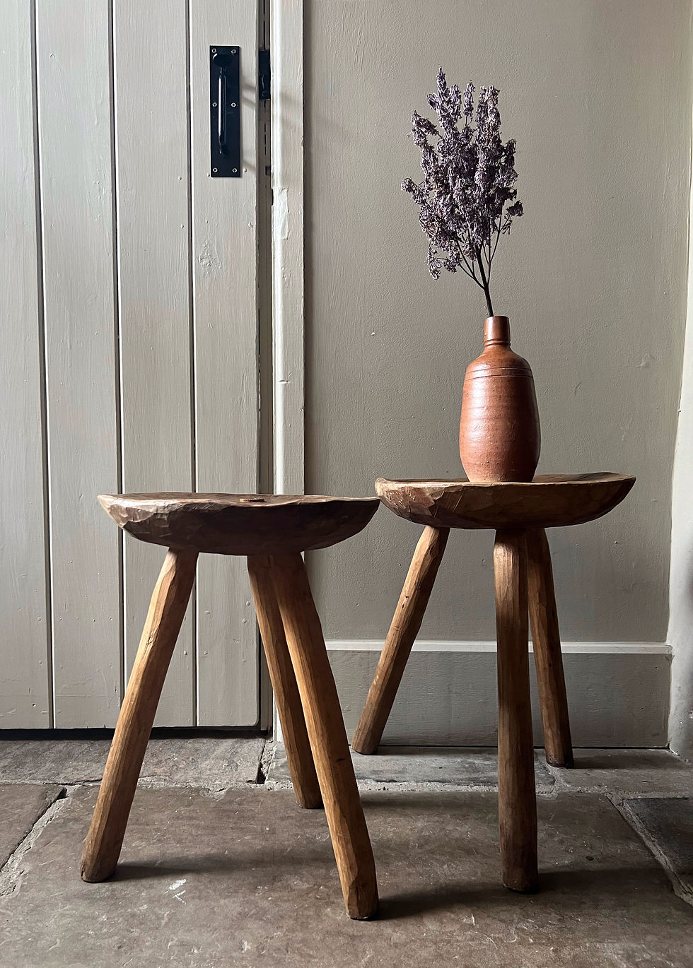 Small Round Rustic Stool 